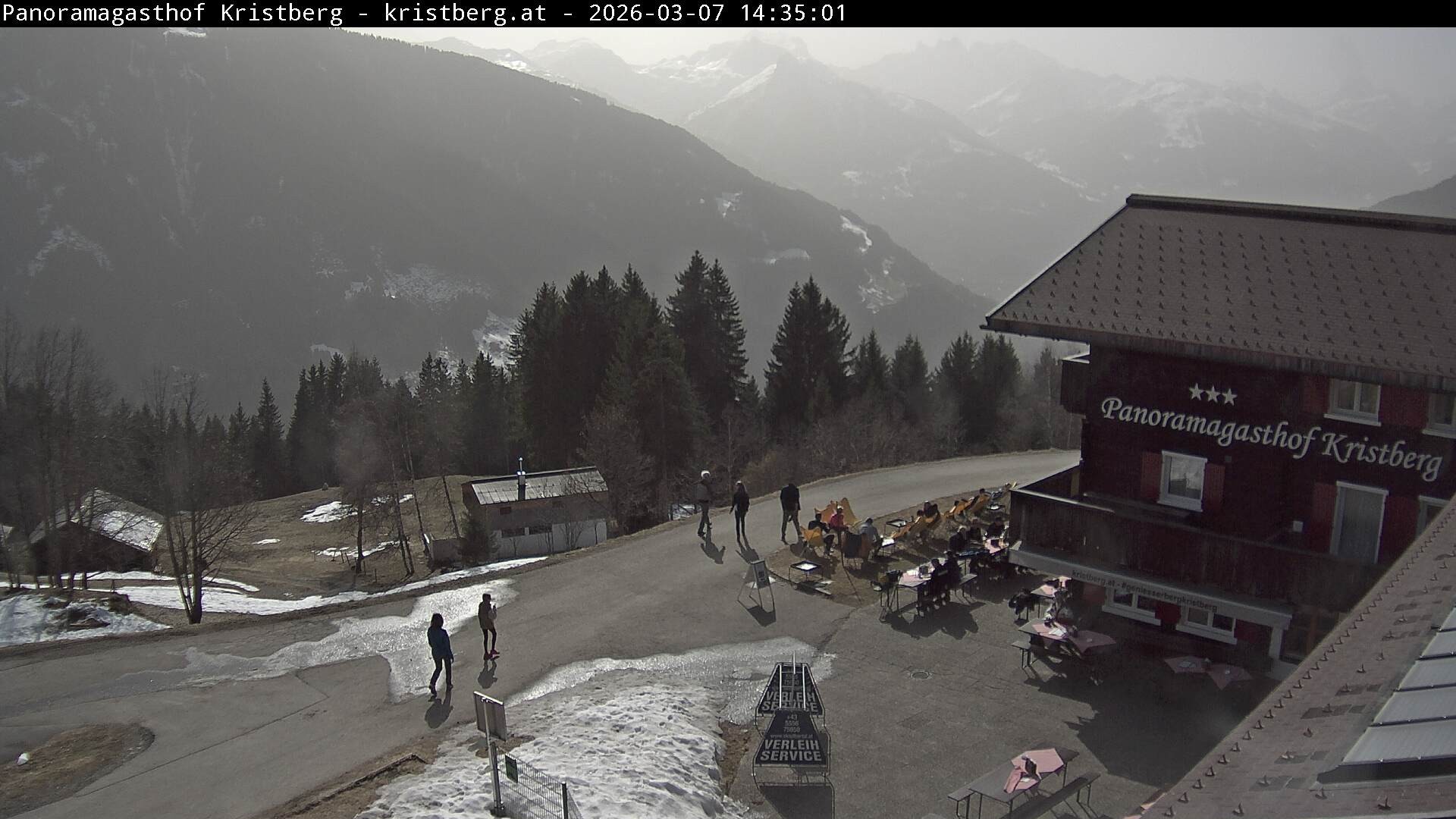 Archiv Foto Webcam Silbertal: Panoramagasthof Kristberg