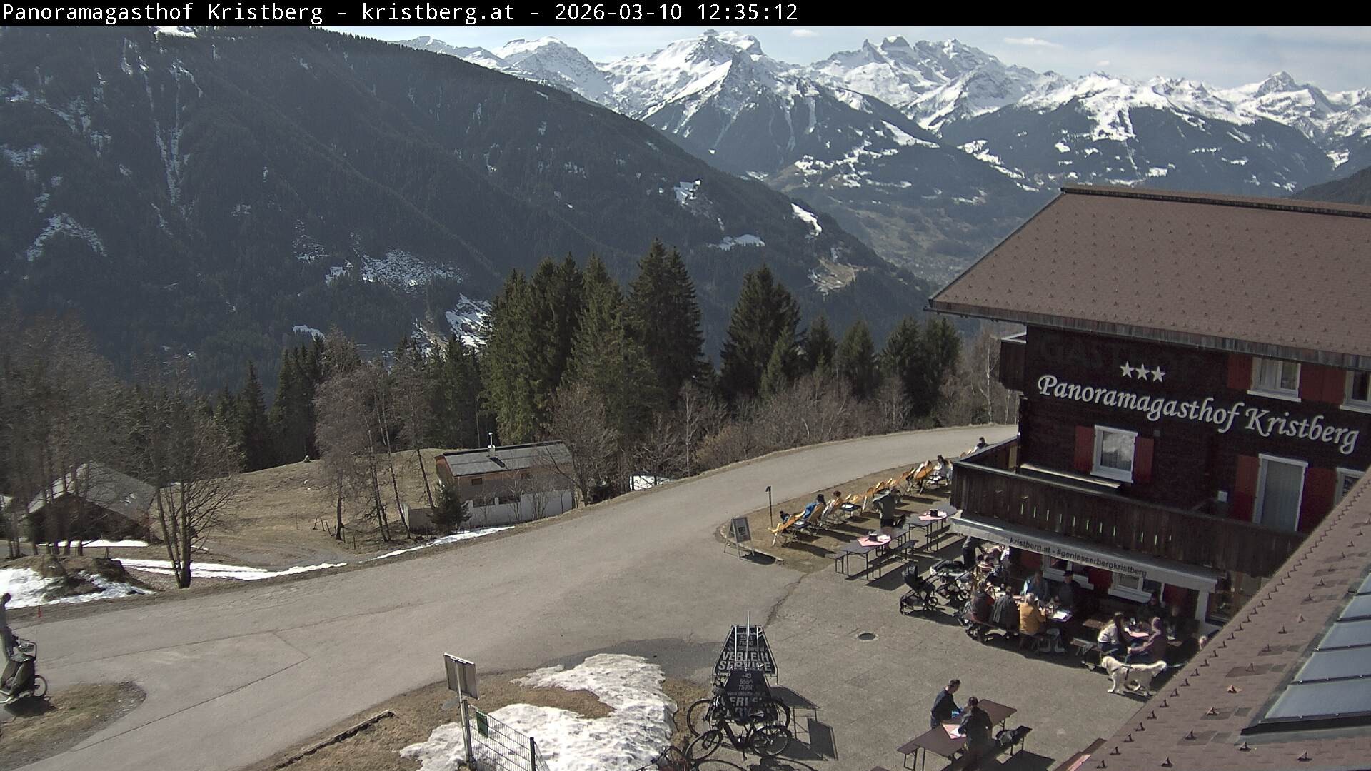 Archiv Foto Webcam Silbertal: Panoramagasthof Kristberg