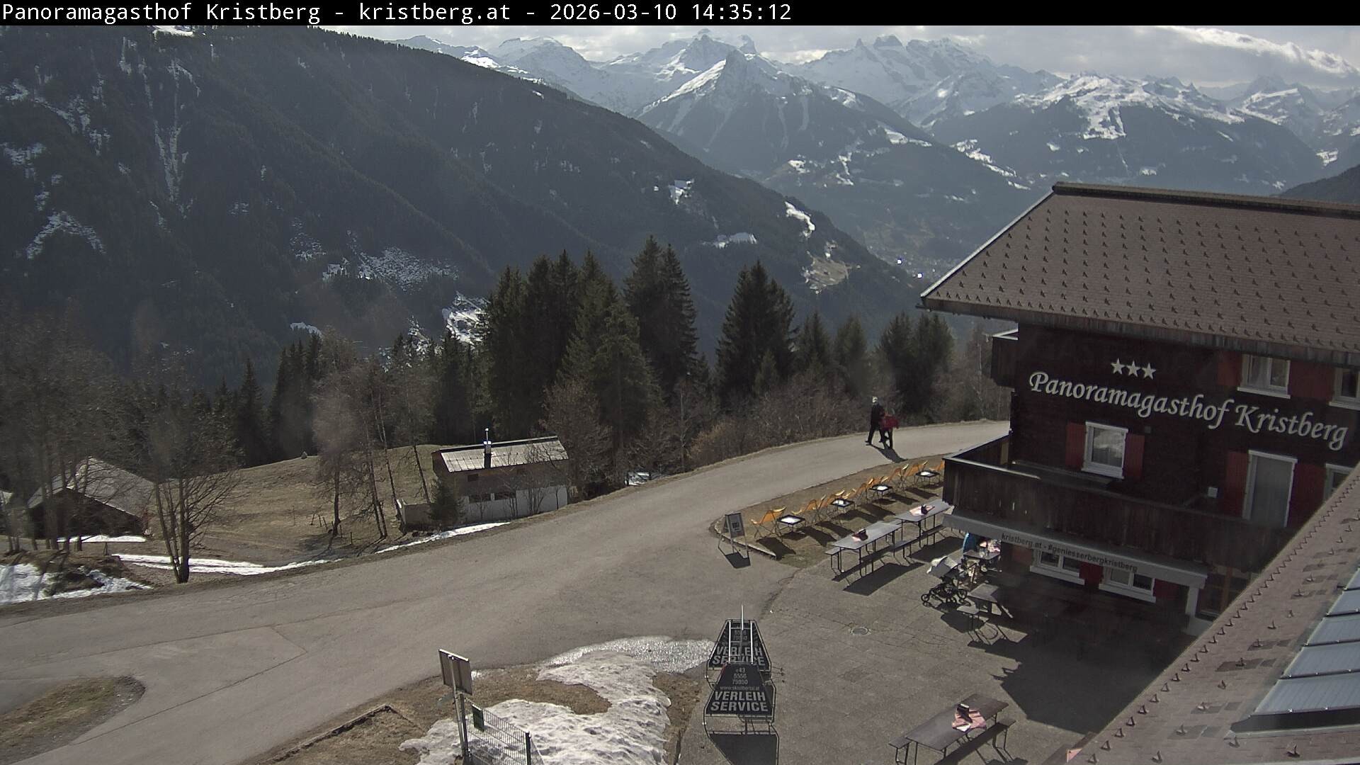 Archiv Foto Webcam Silbertal: Panoramagasthof Kristberg