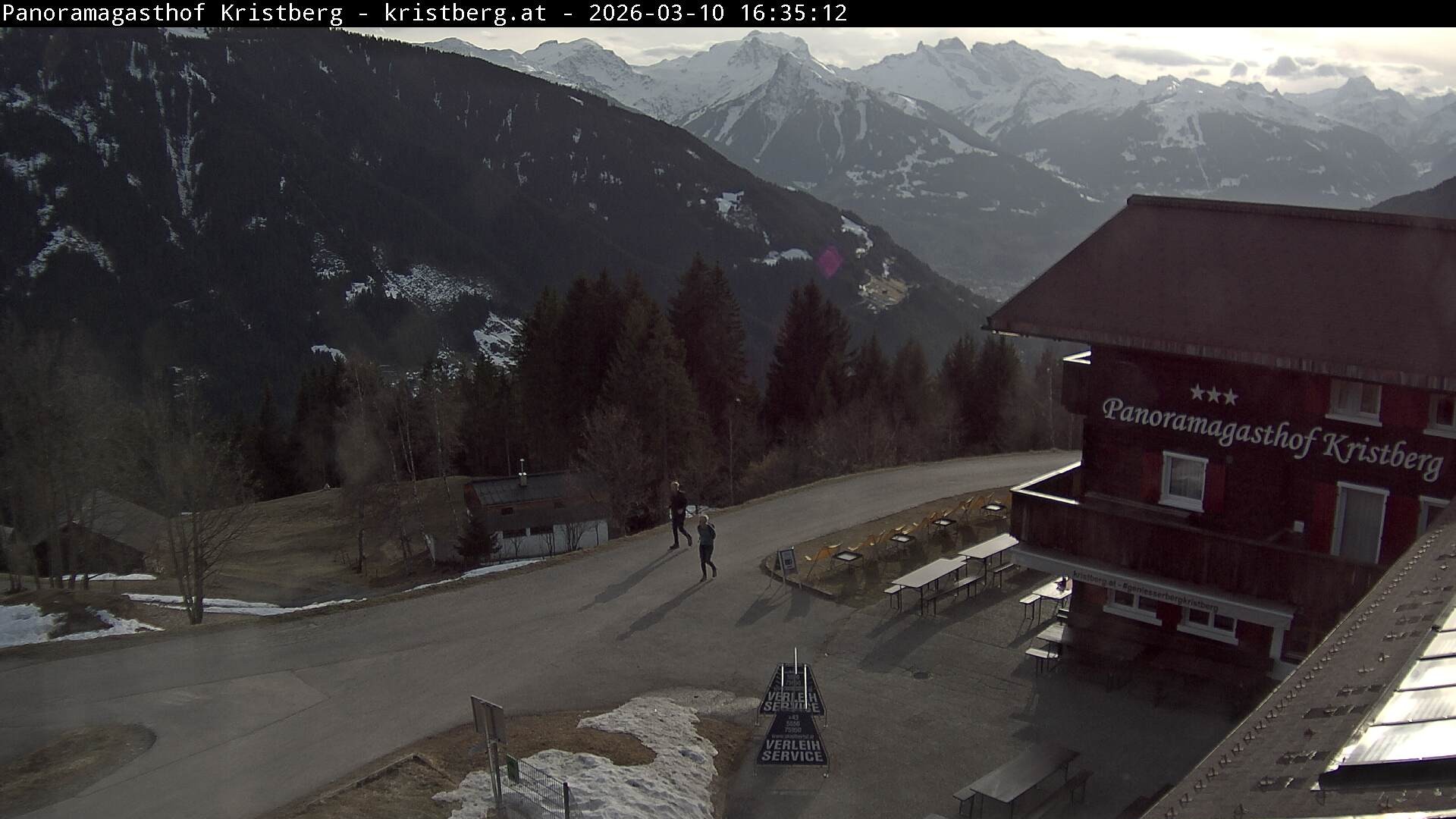 Archiv Foto Webcam Silbertal: Panoramagasthof Kristberg