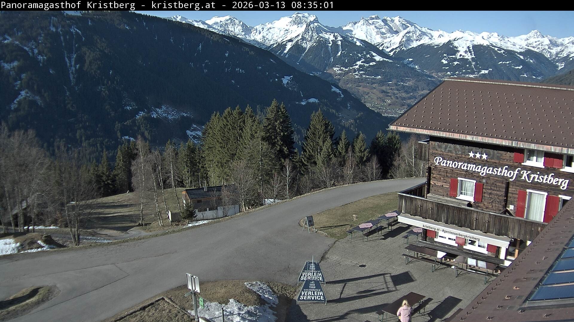 Archiv Foto Webcam Silbertal: Panoramagasthof Kristberg