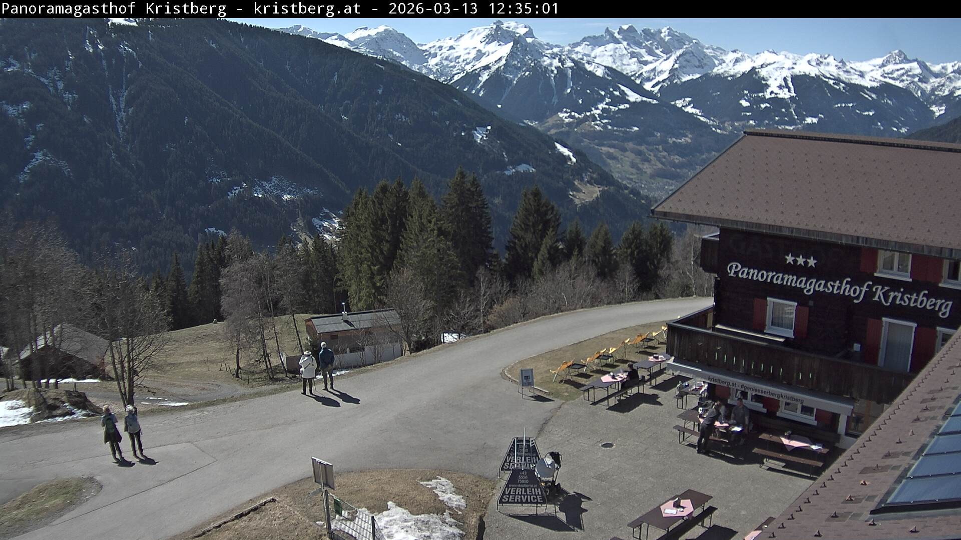 Archiv Foto Webcam Silbertal: Panoramagasthof Kristberg