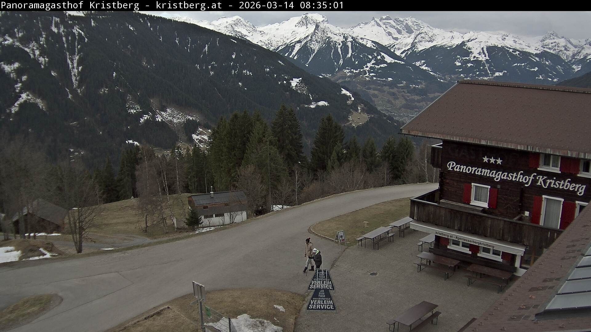 Archiv Foto Webcam Silbertal: Panoramagasthof Kristberg