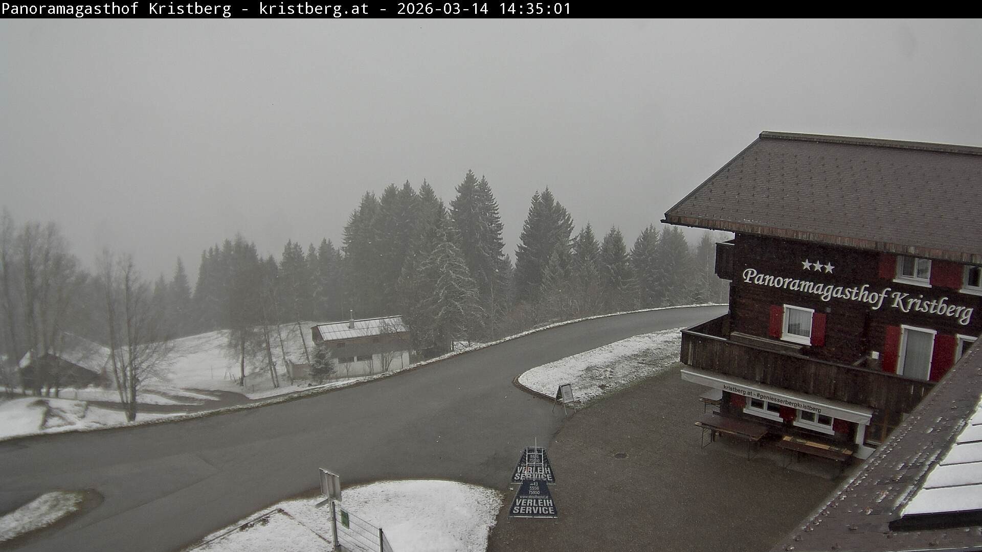 Archiv Foto Webcam Silbertal: Panoramagasthof Kristberg