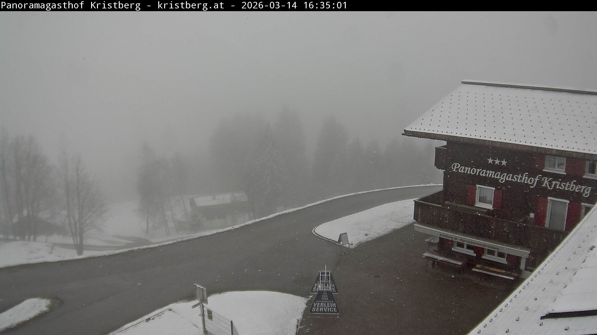 Archiv Foto Webcam Silbertal: Panoramagasthof Kristberg