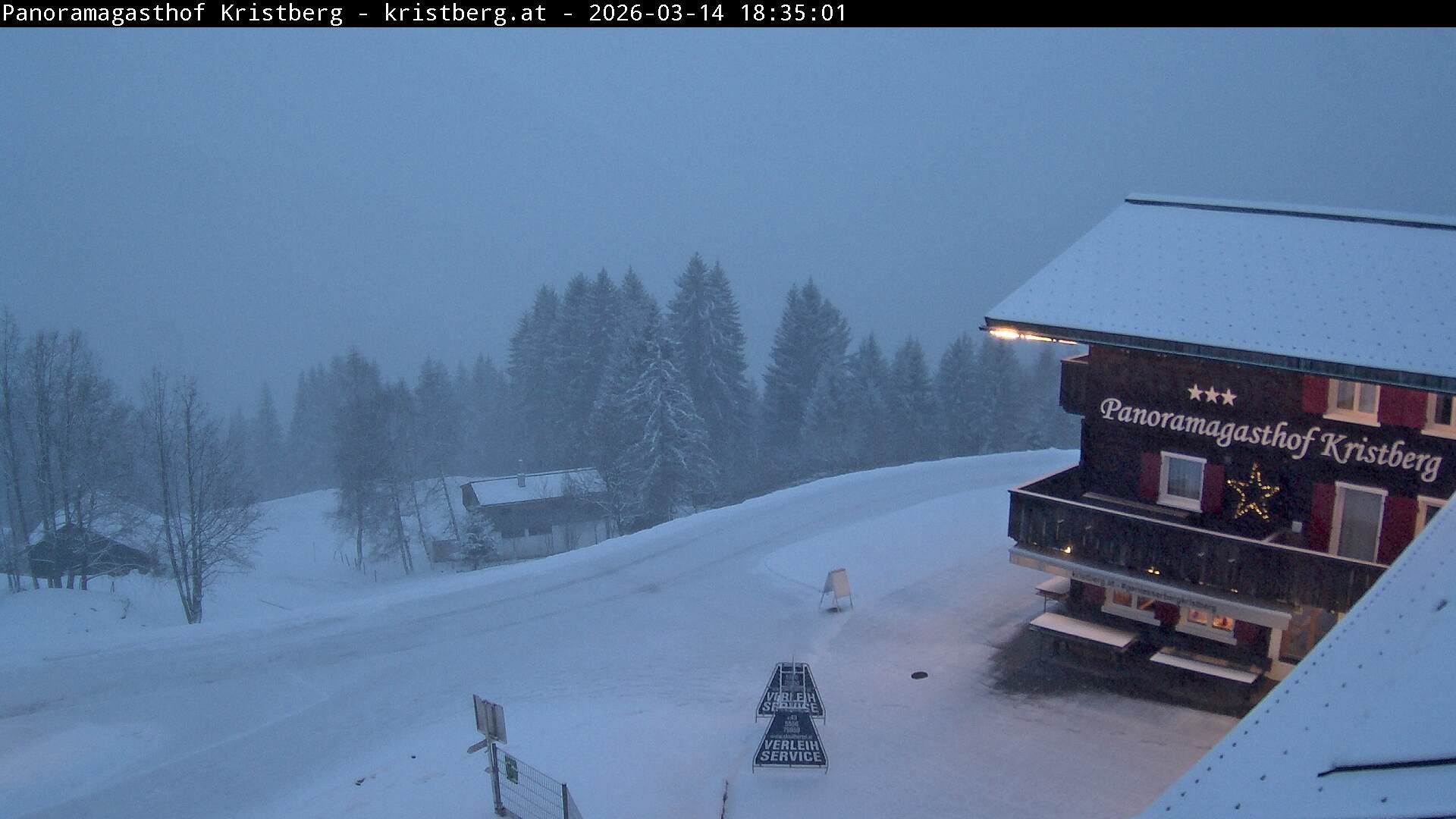 Archiv Foto Webcam Silbertal: Panoramagasthof Kristberg