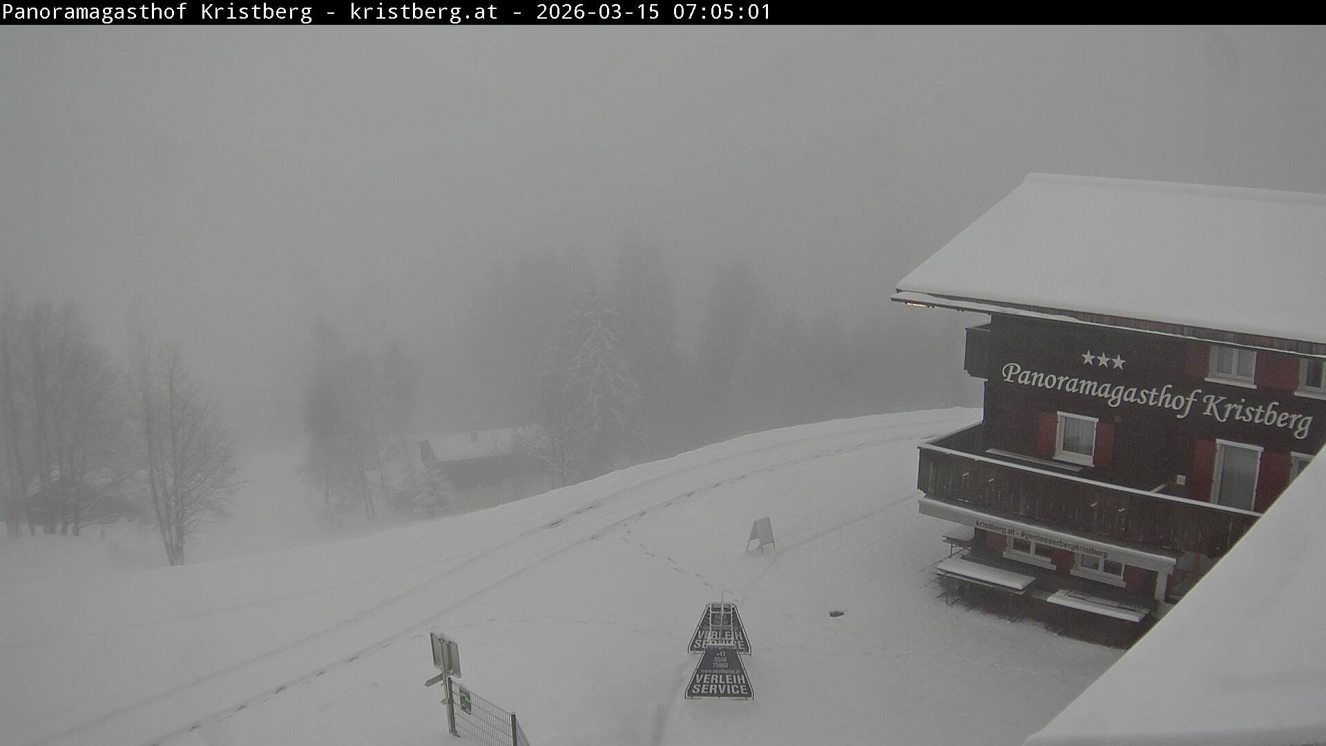 Archiv Foto Webcam Silbertal: Panoramagasthof Kristberg