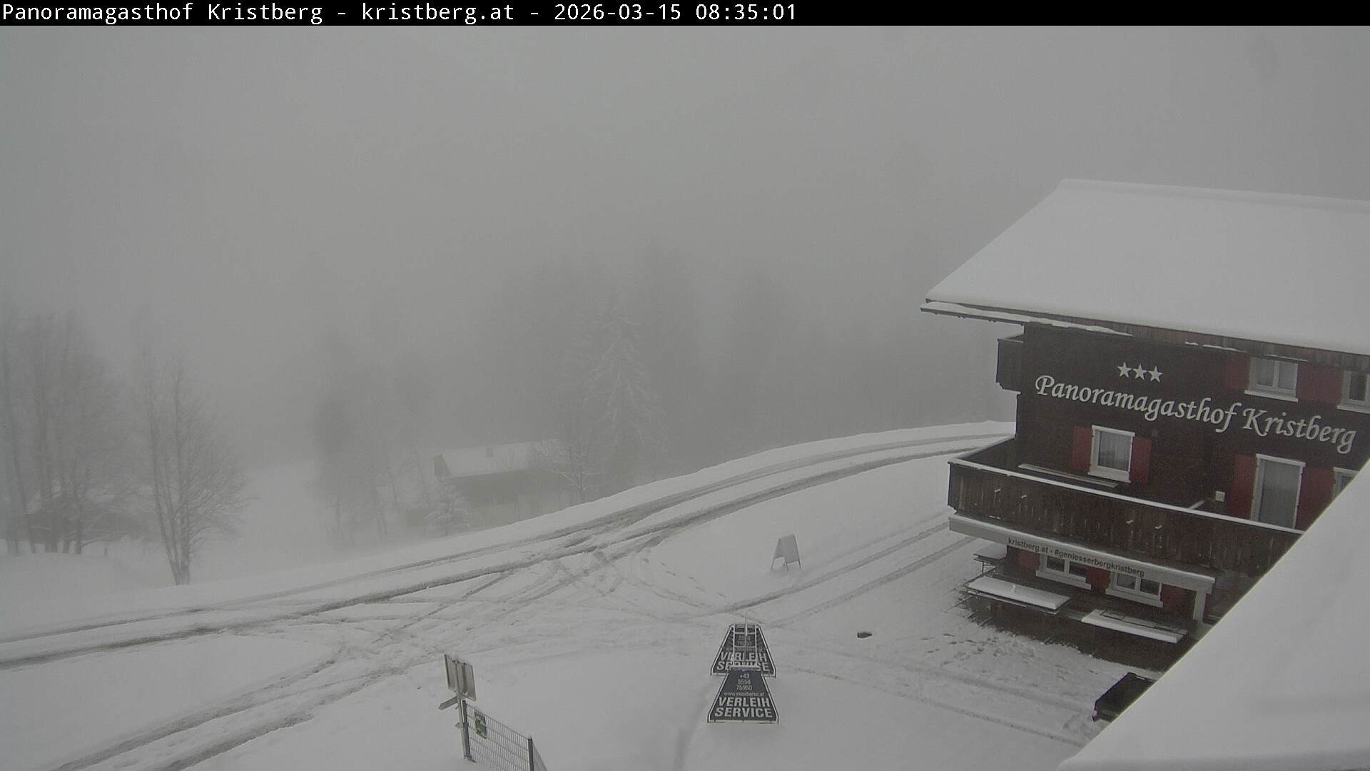 Archiv Foto Webcam Silbertal: Panoramagasthof Kristberg