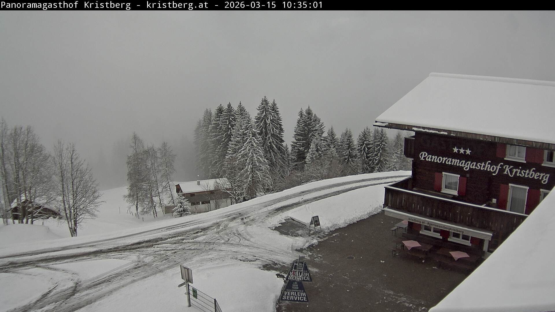 Archiv Foto Webcam Silbertal: Panoramagasthof Kristberg