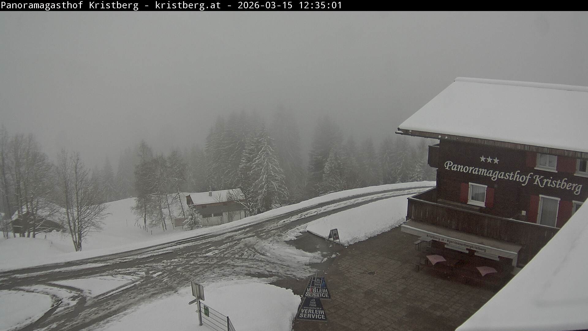 Archiv Foto Webcam Silbertal: Panoramagasthof Kristberg