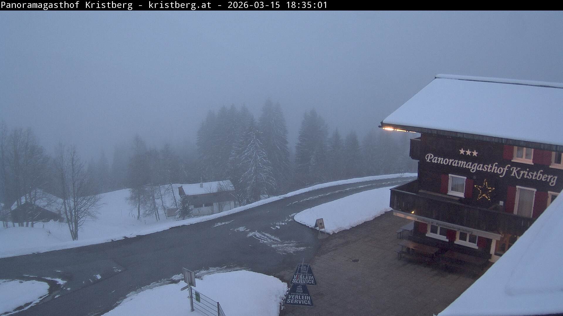 Archiv Foto Webcam Silbertal: Panoramagasthof Kristberg