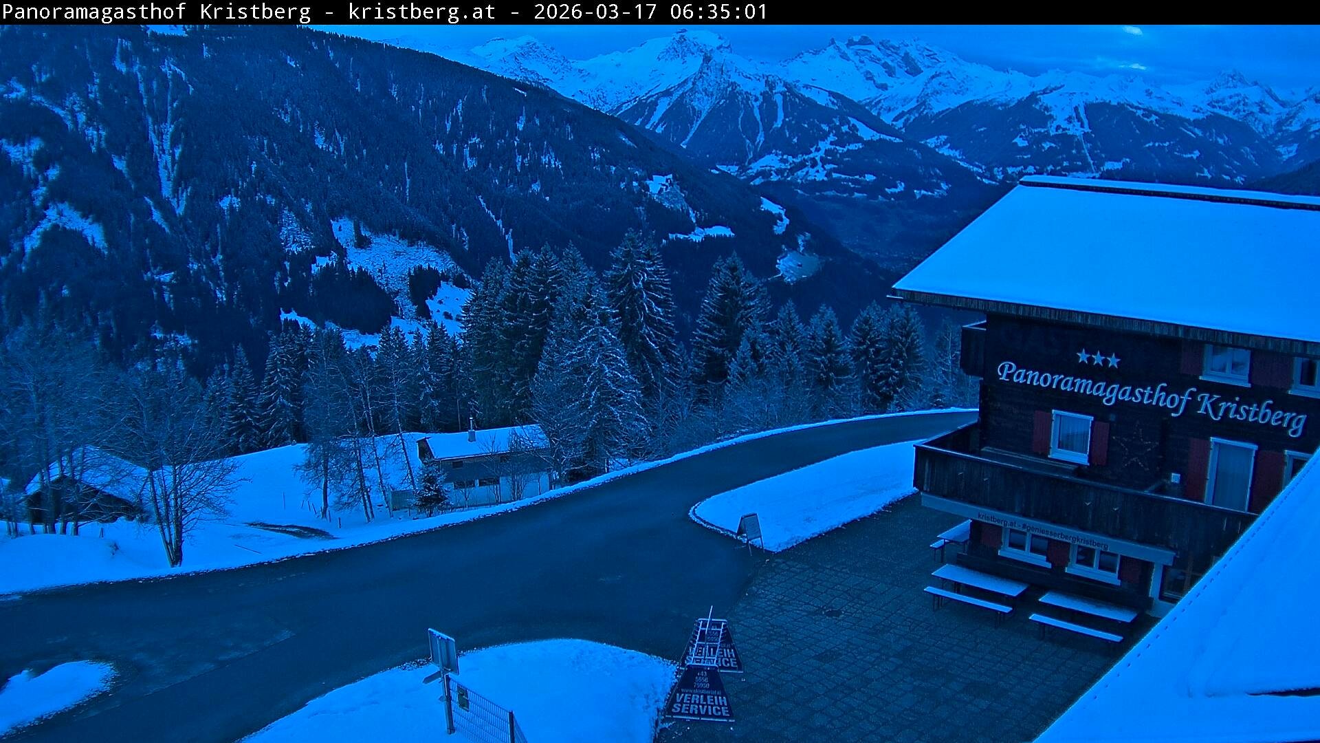 Archiv Foto Webcam Silbertal: Panoramagasthof Kristberg
