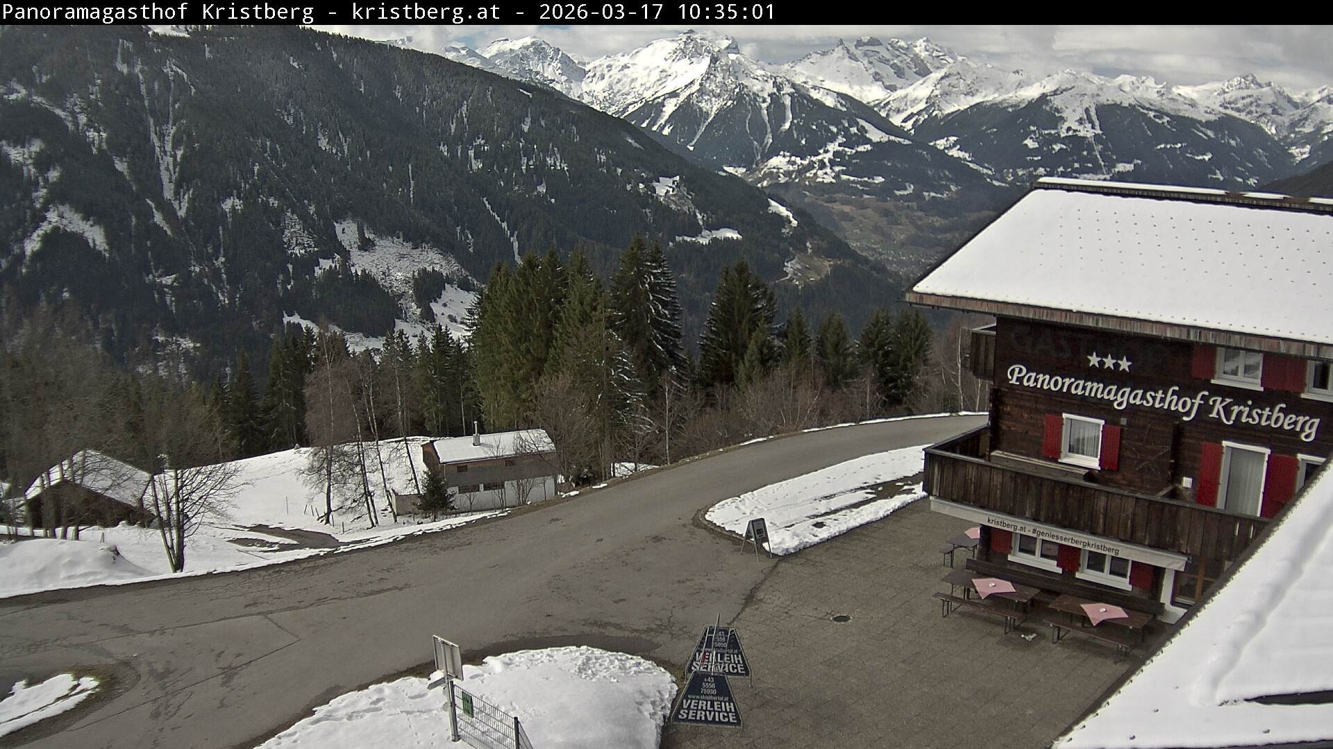 Archiv Foto Webcam Silbertal: Panoramagasthof Kristberg