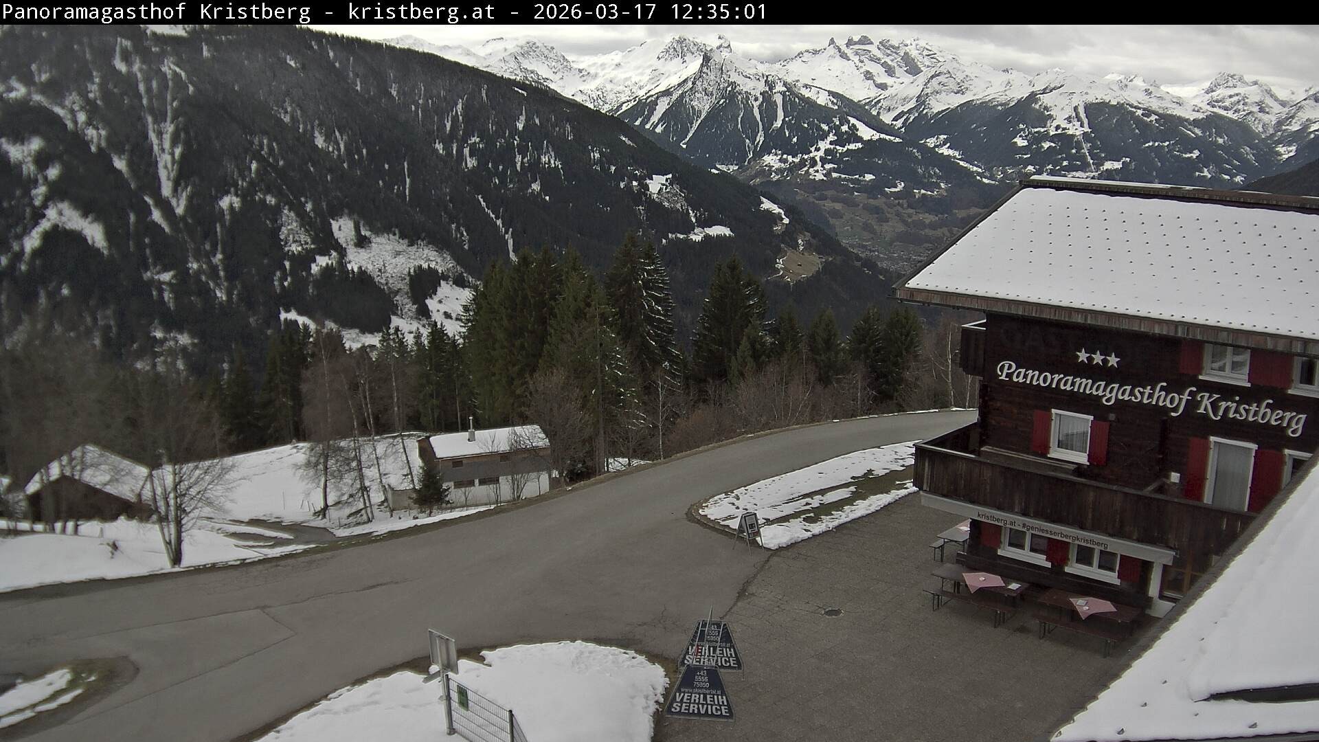 Archiv Foto Webcam Silbertal: Panoramagasthof Kristberg