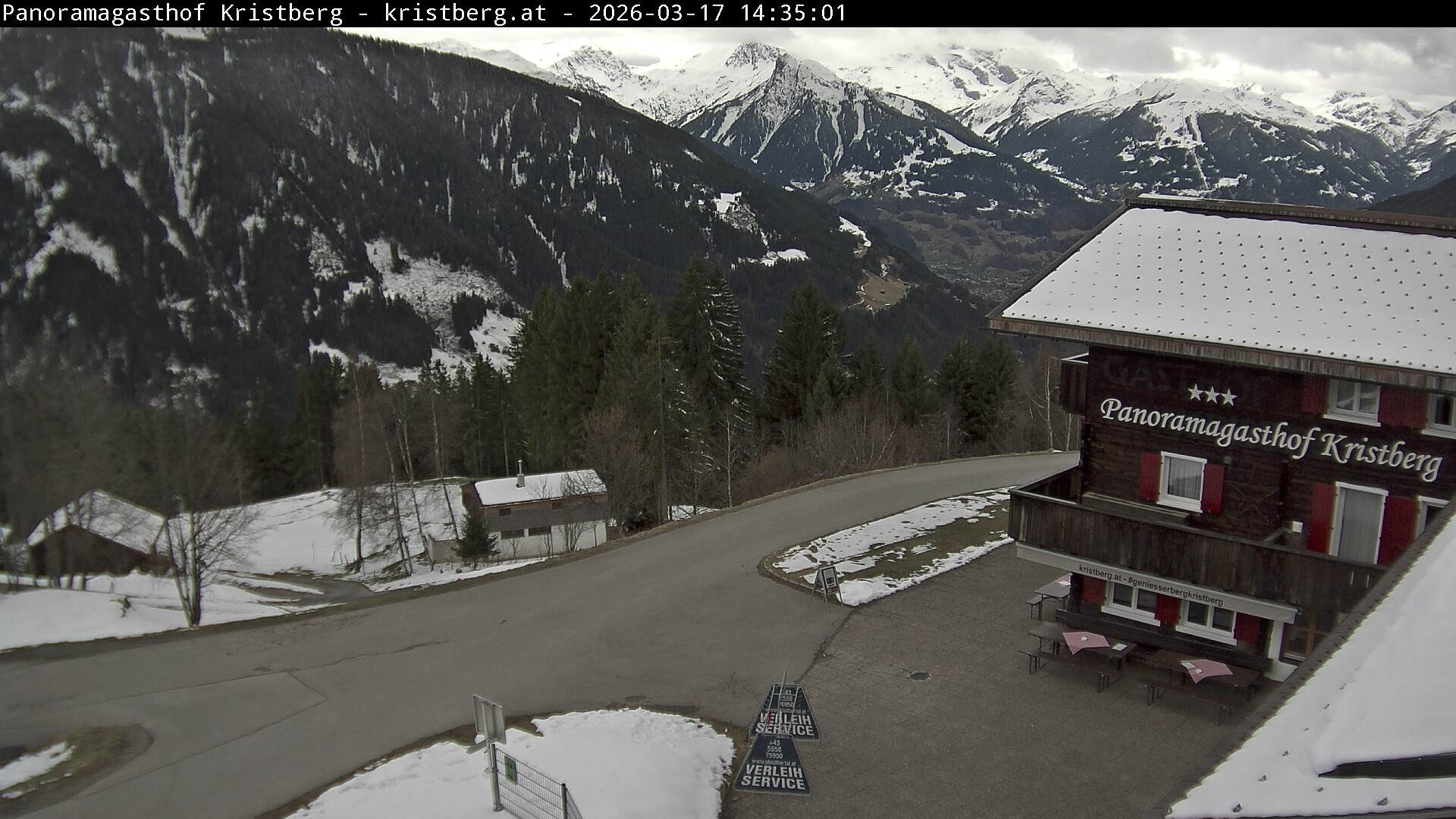 Archiv Foto Webcam Silbertal: Panoramagasthof Kristberg