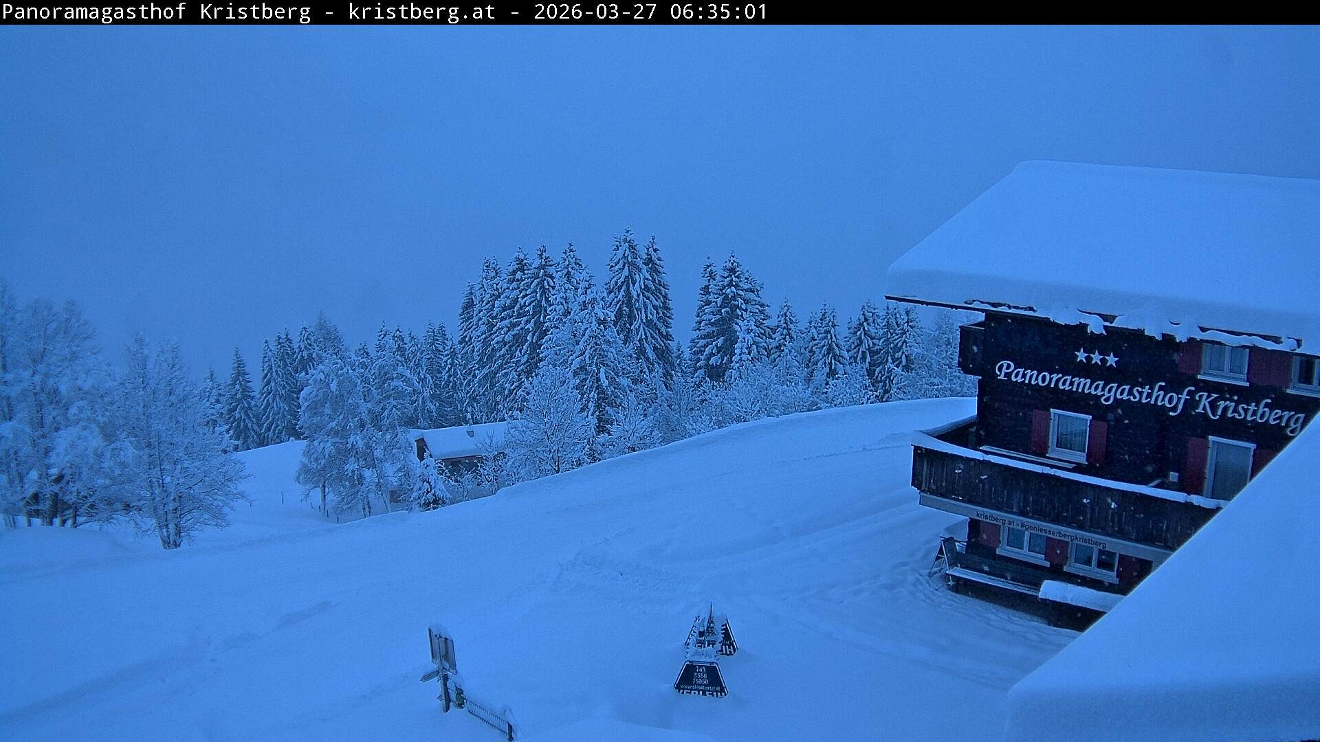 Archiv Foto Webcam Silbertal: Panoramagasthof Kristberg