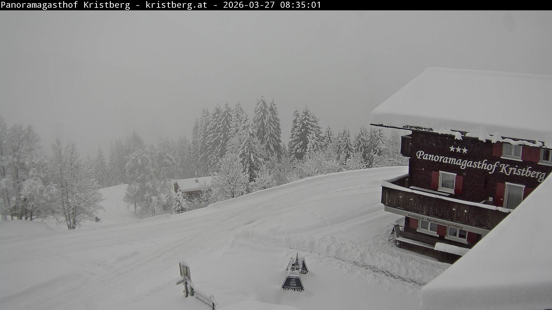 Archiv Foto Webcam Silbertal: Panoramagasthof Kristberg