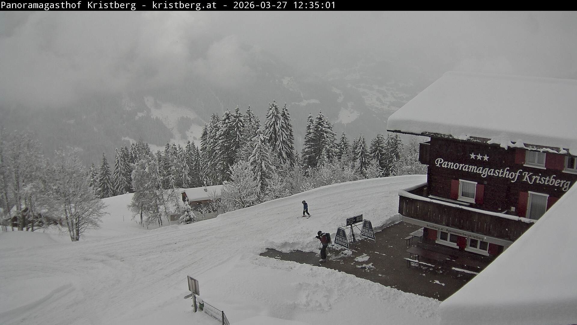 Archiv Foto Webcam Silbertal: Panoramagasthof Kristberg