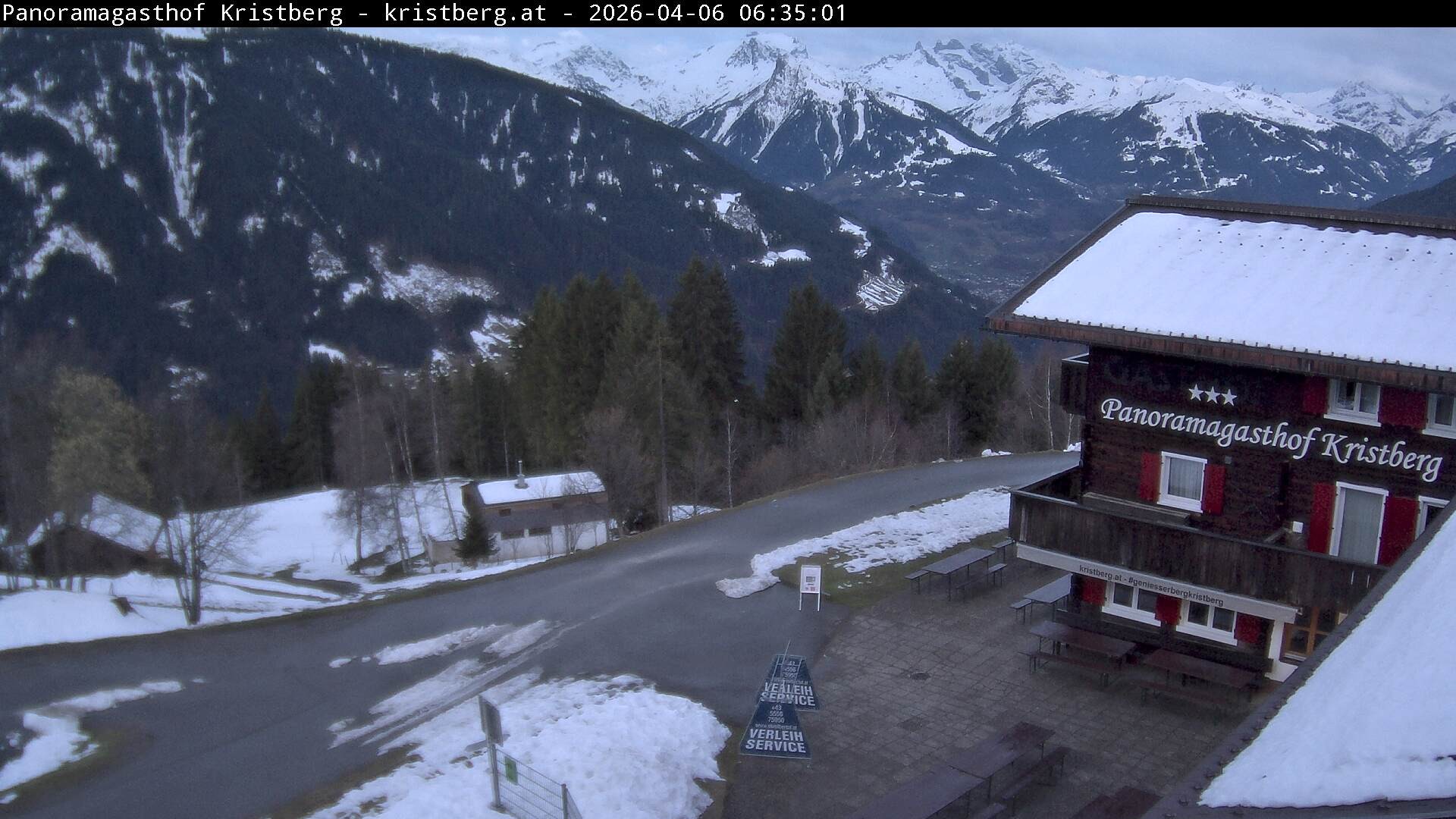 Archiv Foto Webcam Silbertal: Panoramagasthof Kristberg