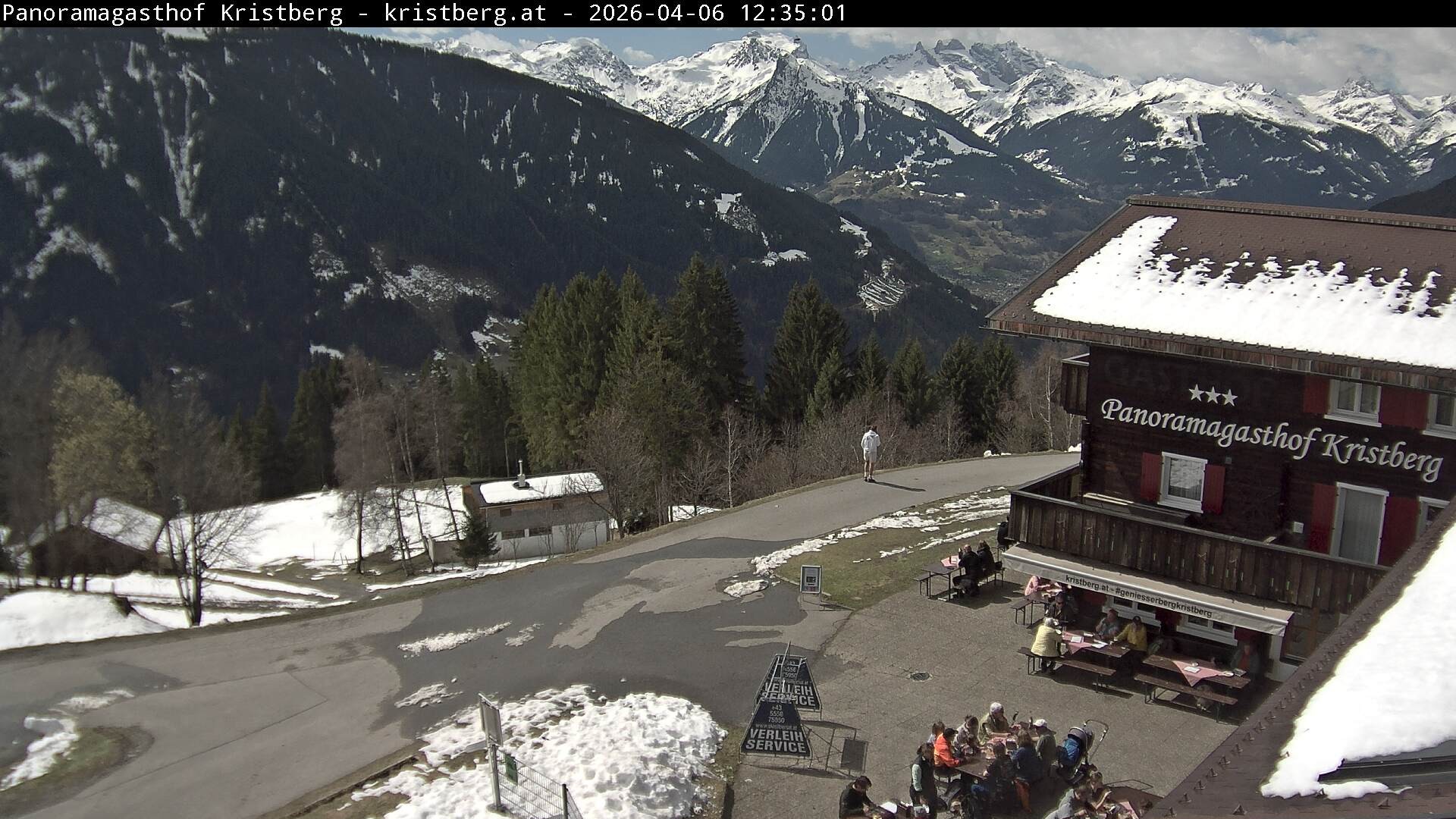 Archiv Foto Webcam Silbertal: Panoramagasthof Kristberg