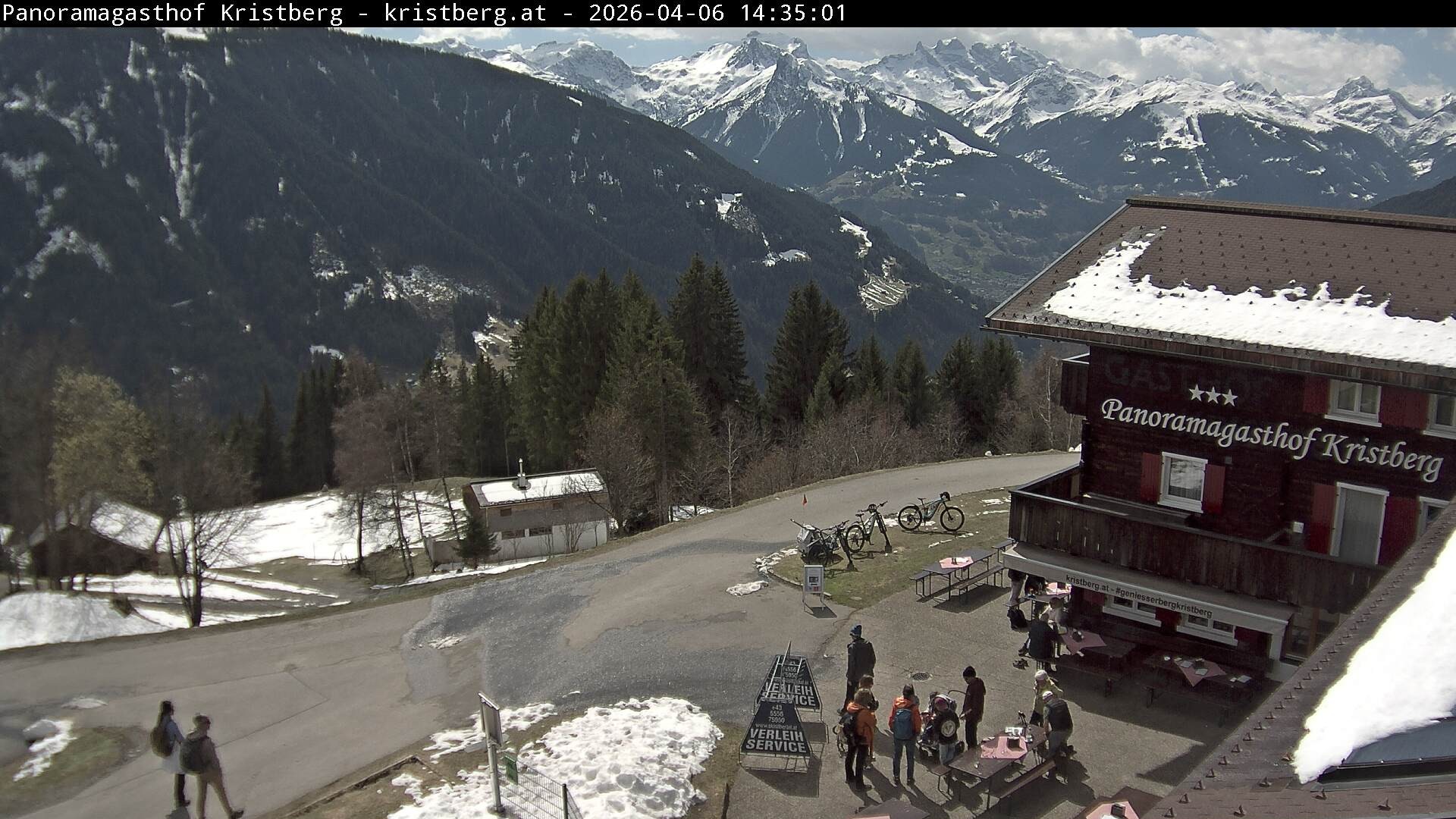 Archiv Foto Webcam Silbertal: Panoramagasthof Kristberg