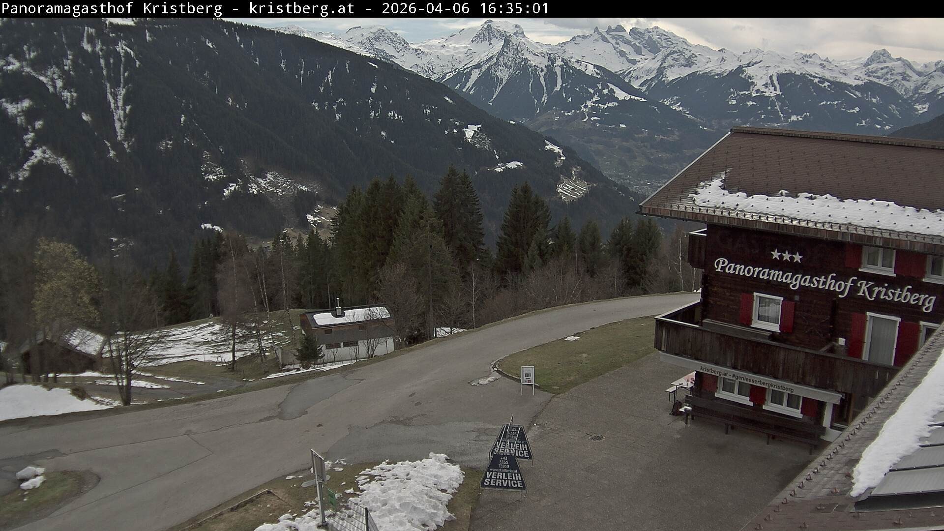 Archiv Foto Webcam Silbertal: Panoramagasthof Kristberg