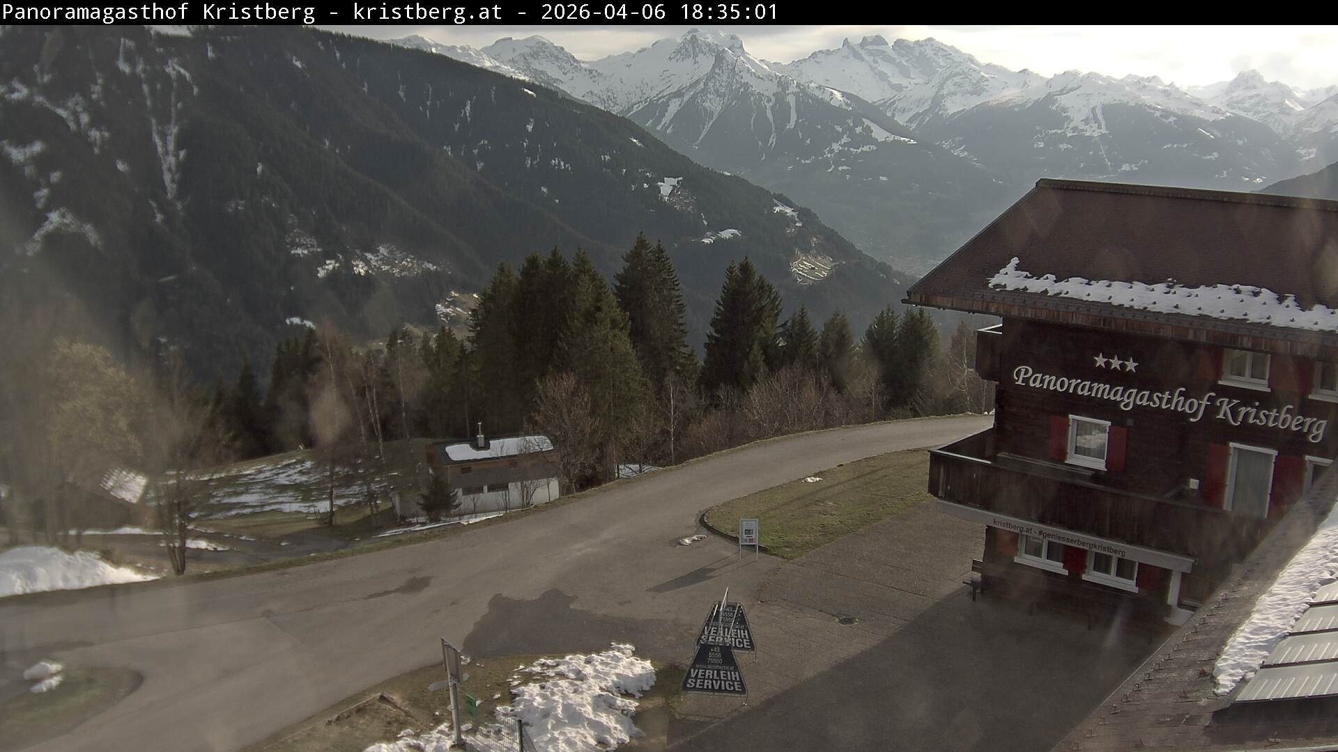 Archiv Foto Webcam Silbertal: Panoramagasthof Kristberg