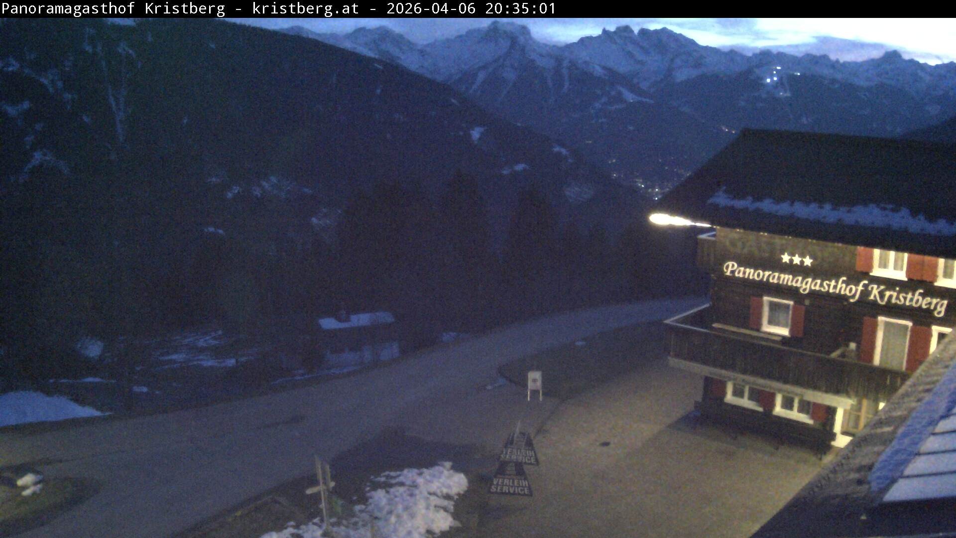 Archiv Foto Webcam Silbertal: Panoramagasthof Kristberg