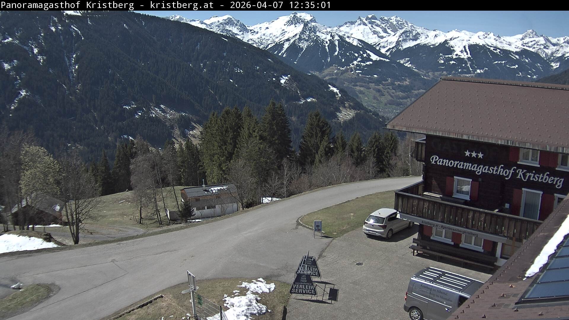 Archiv Foto Webcam Silbertal: Panoramagasthof Kristberg