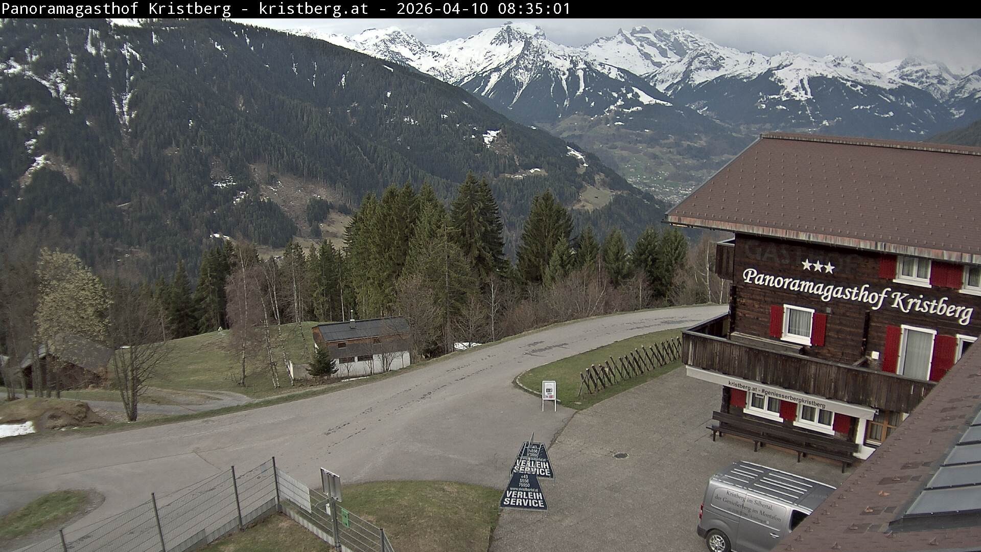 Archiv Foto Webcam Silbertal: Panoramagasthof Kristberg