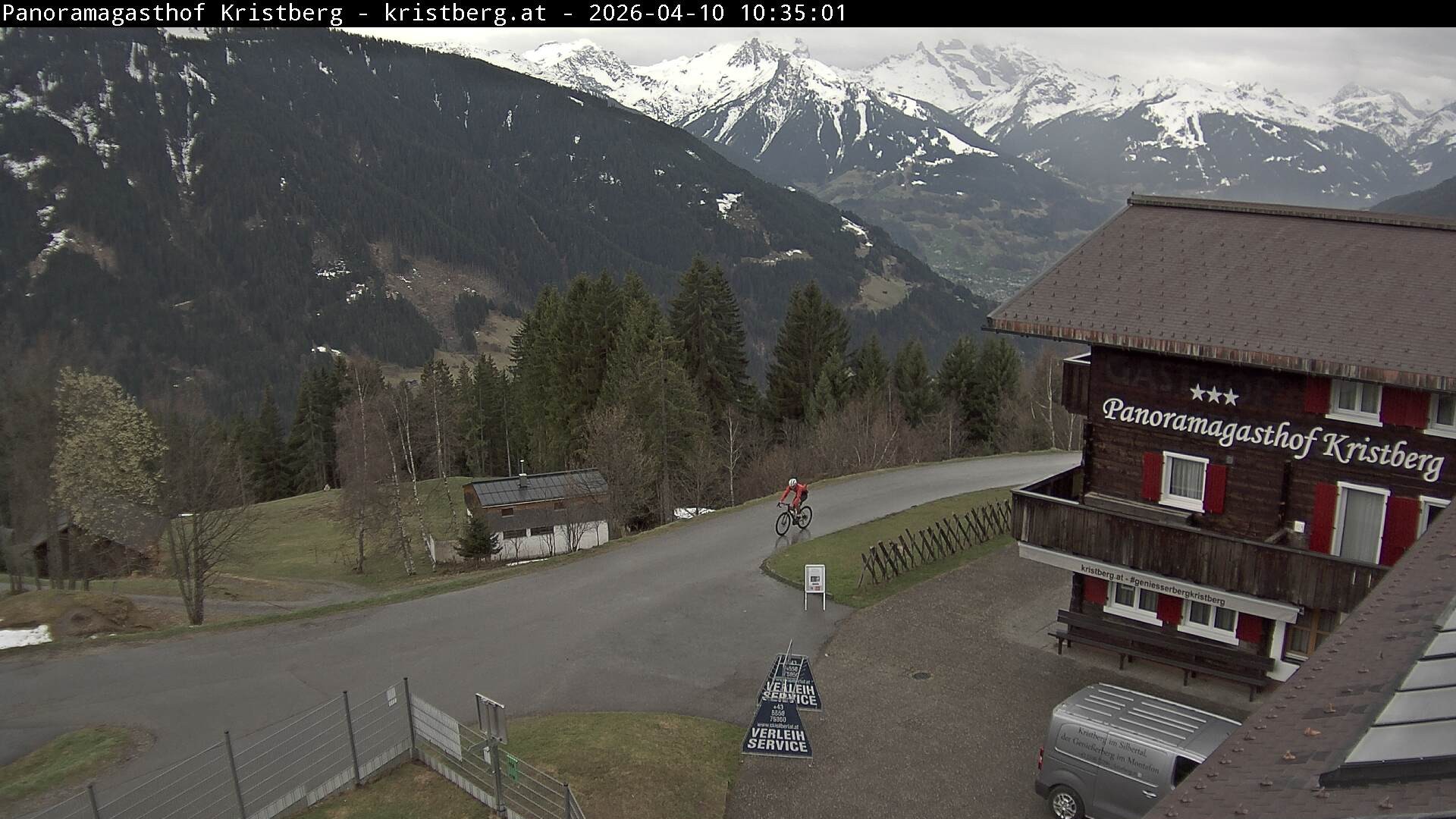 Archiv Foto Webcam Silbertal: Panoramagasthof Kristberg