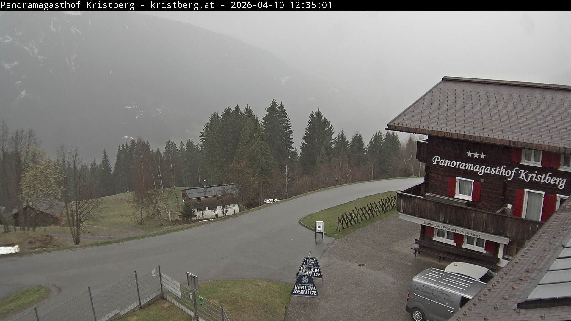 Archiv Foto Webcam Silbertal: Panoramagasthof Kristberg