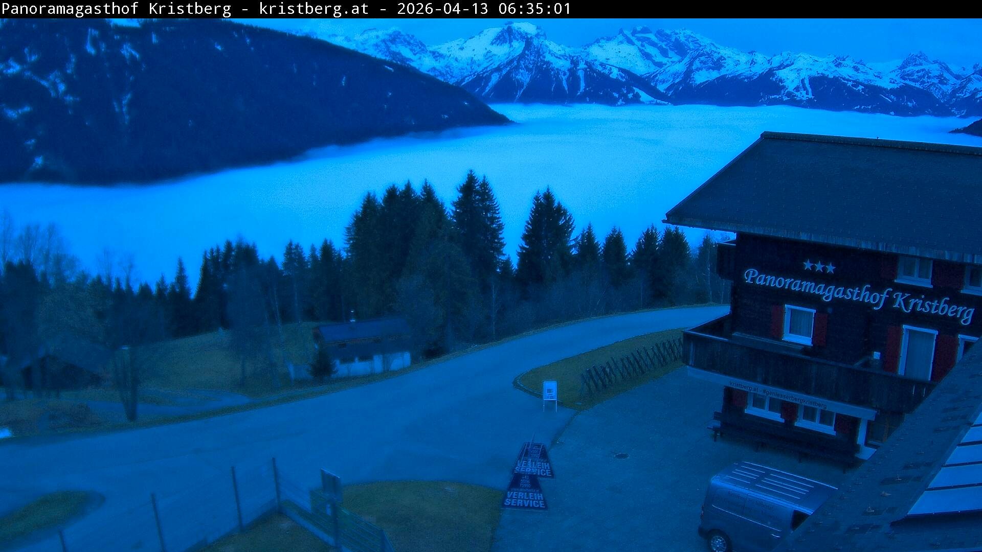 Archiv Foto Webcam Silbertal: Panoramagasthof Kristberg