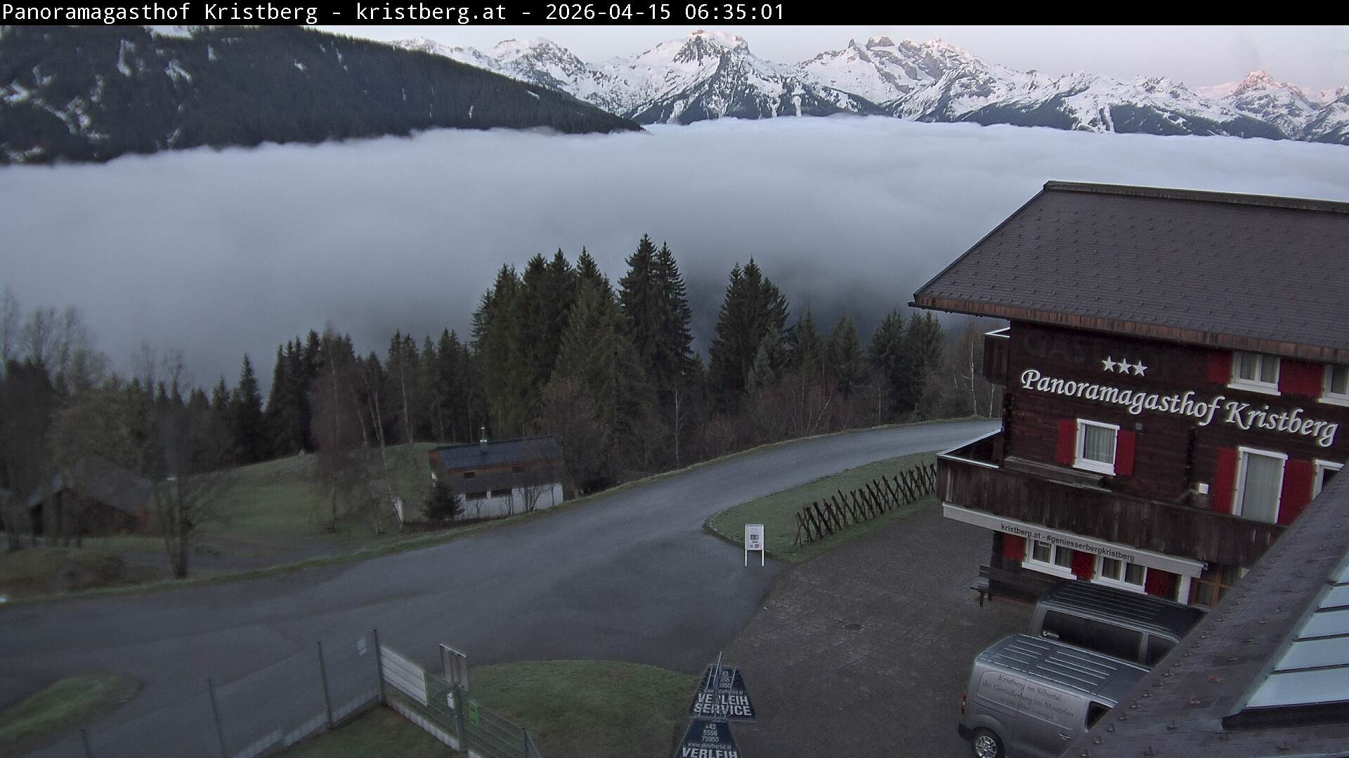 Archiv Foto Webcam Silbertal: Panoramagasthof Kristberg