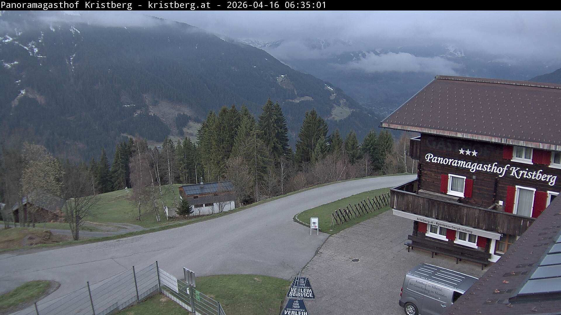 Archiv Foto Webcam Silbertal: Panoramagasthof Kristberg