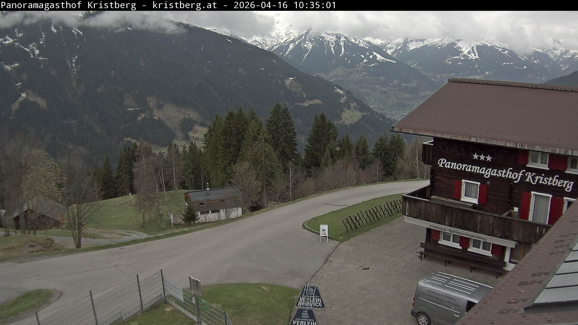 Archiv Foto Webcam Silbertal: Panoramagasthof Kristberg
