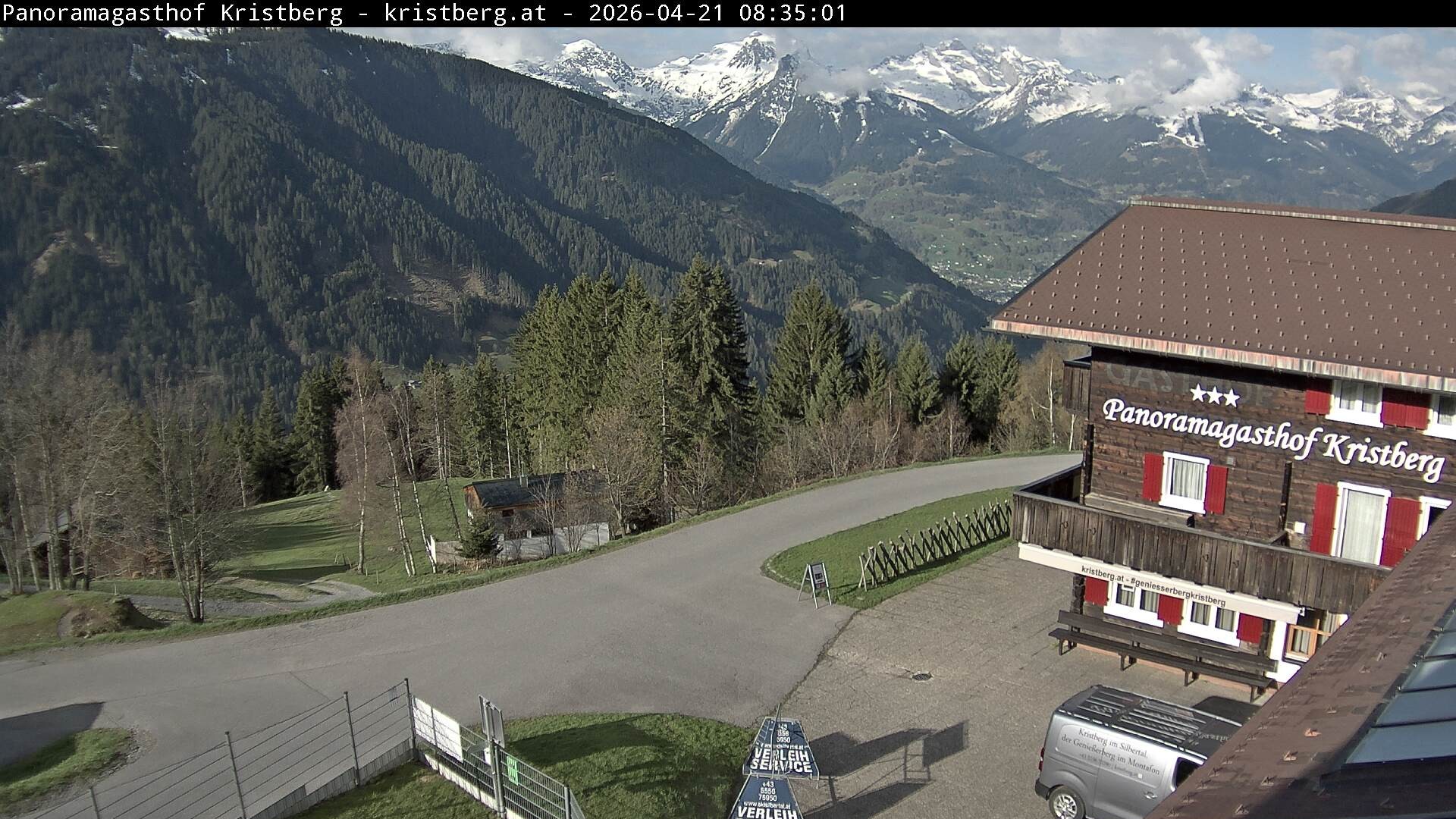 Archiv Foto Webcam Silbertal: Panoramagasthof Kristberg