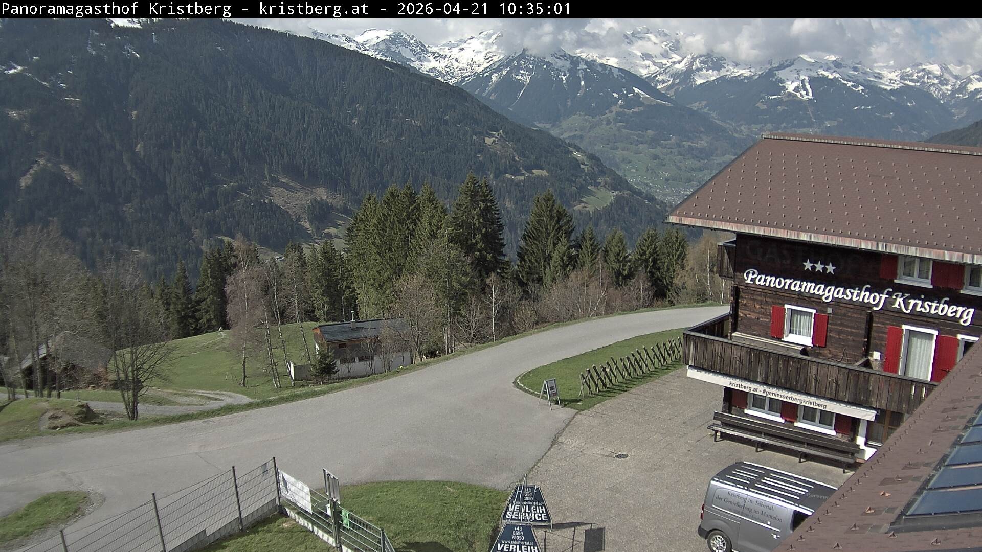 Archiv Foto Webcam Silbertal: Panoramagasthof Kristberg