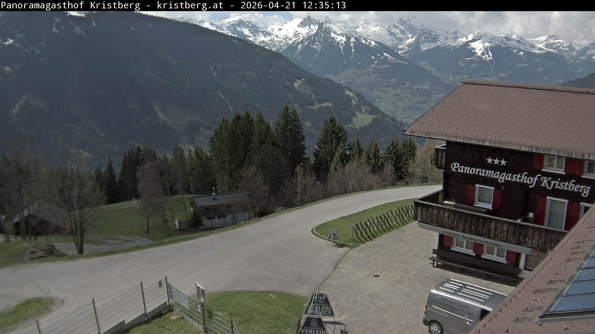 Archiv Foto Webcam Silbertal: Panoramagasthof Kristberg