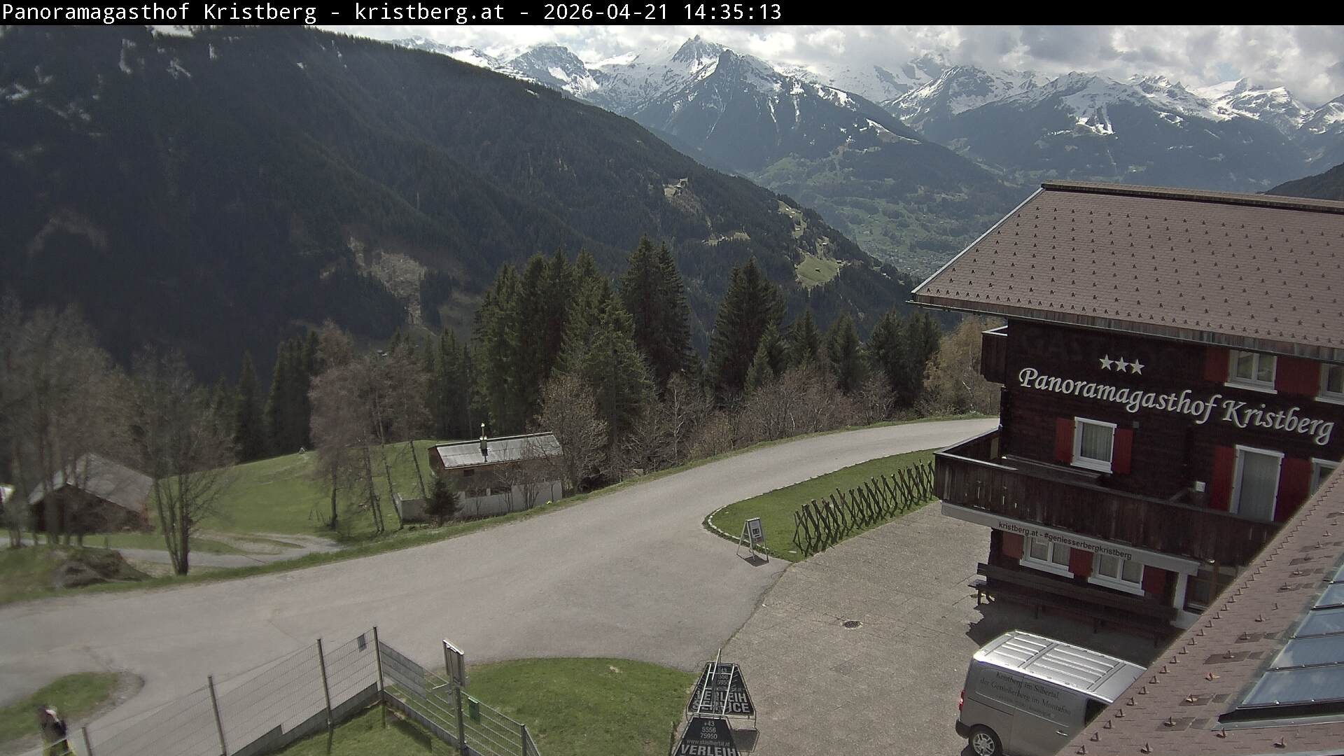 Archiv Foto Webcam Silbertal: Panoramagasthof Kristberg