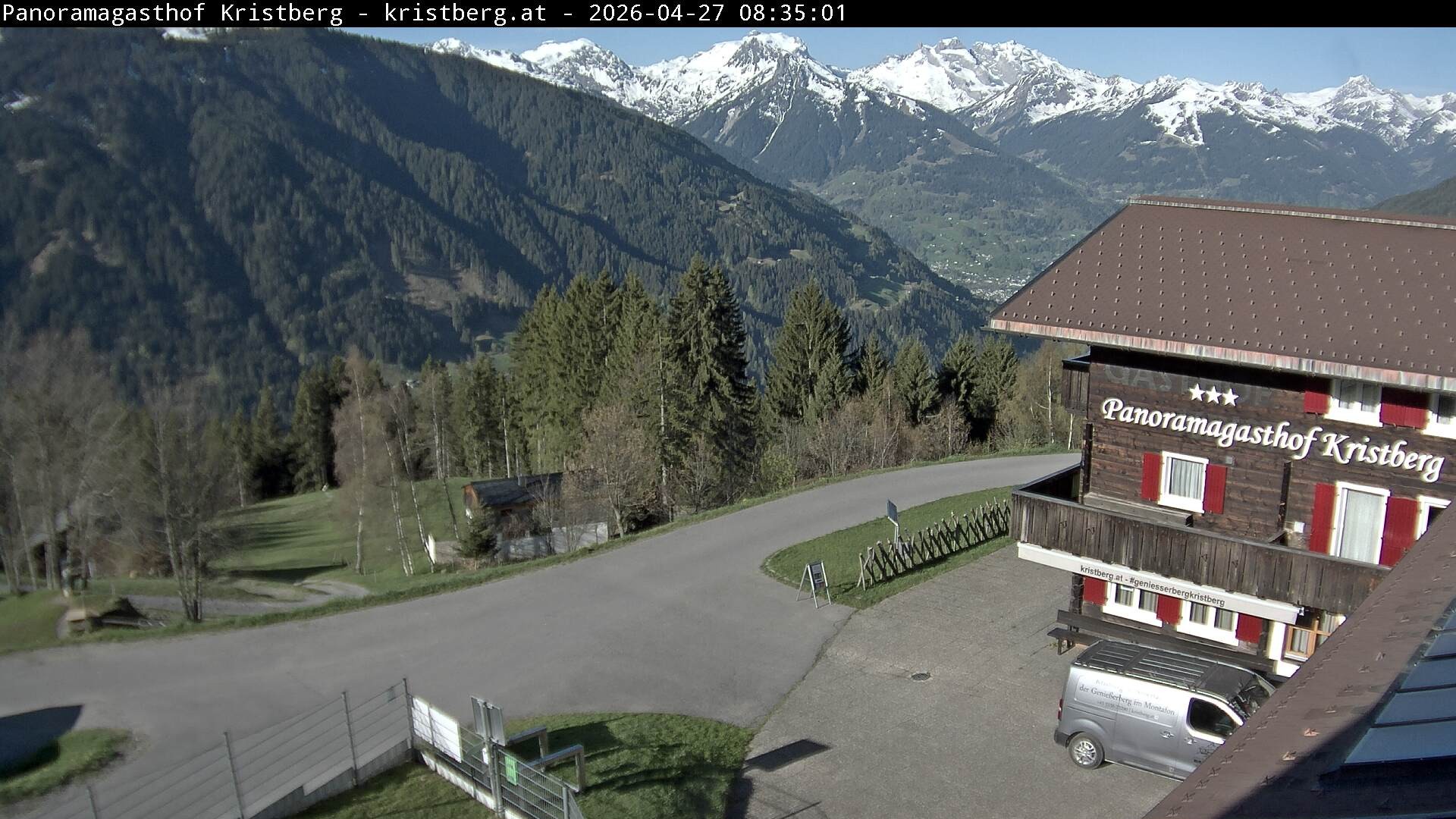 Archiv Foto Webcam Silbertal: Panoramagasthof Kristberg