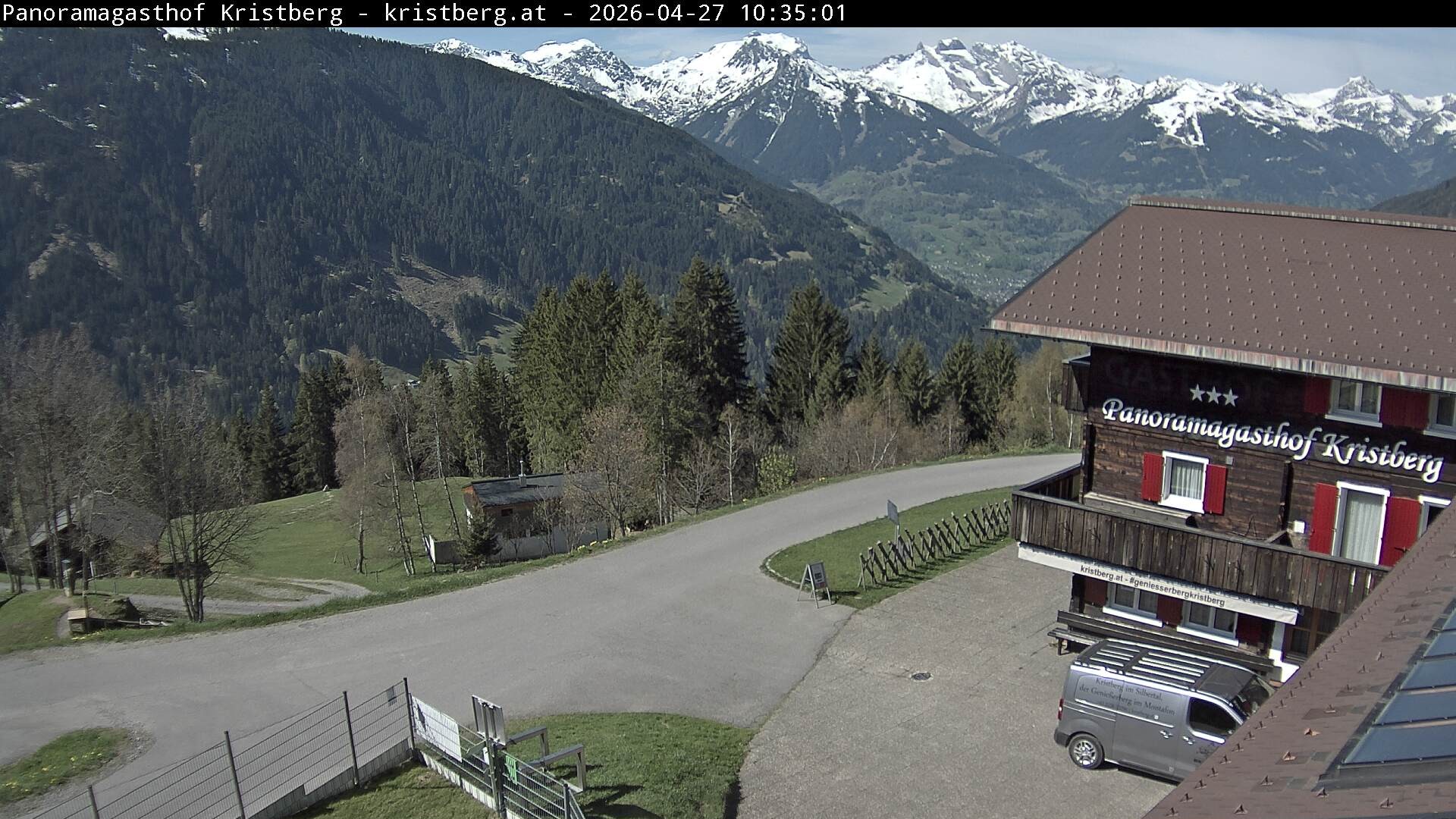 Archiv Foto Webcam Silbertal: Panoramagasthof Kristberg