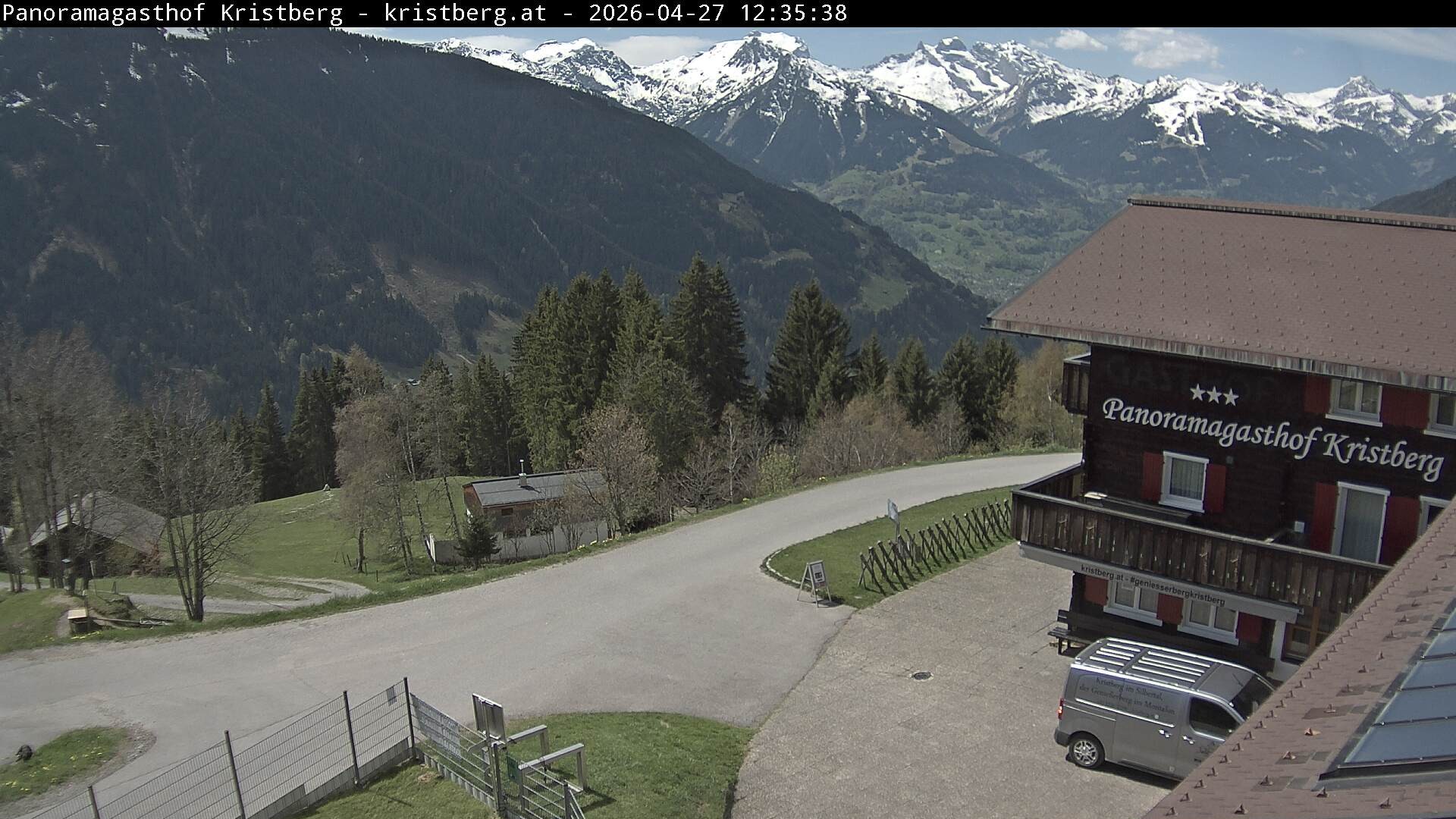Archiv Foto Webcam Silbertal: Panoramagasthof Kristberg