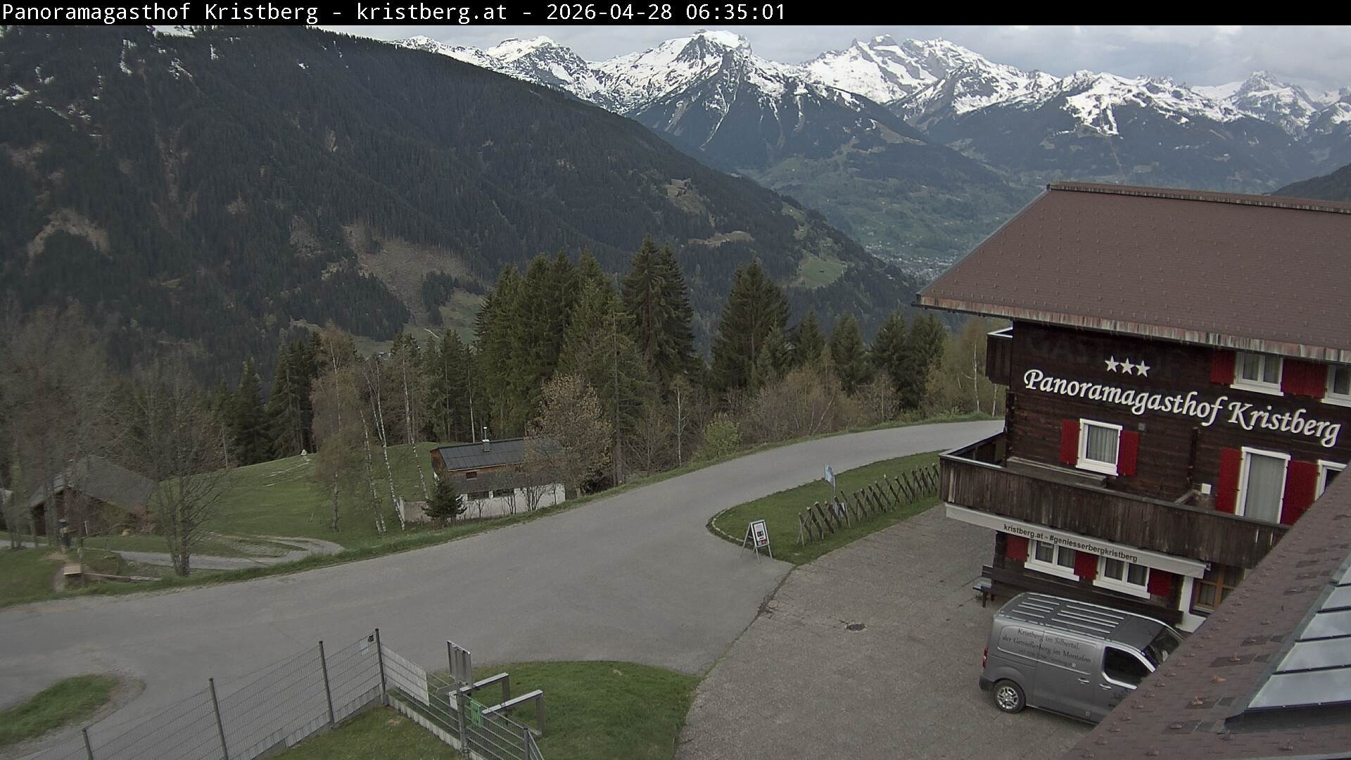 Archiv Foto Webcam Silbertal: Panoramagasthof Kristberg