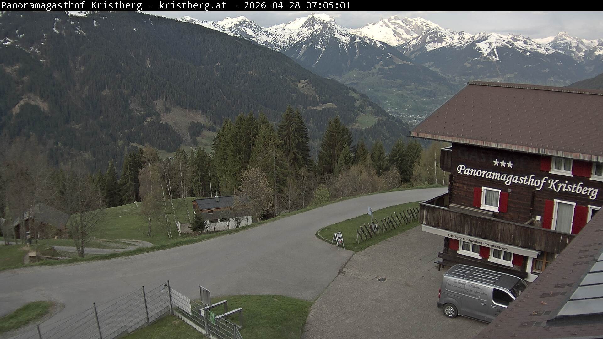 Archiv Foto Webcam Silbertal: Panoramagasthof Kristberg