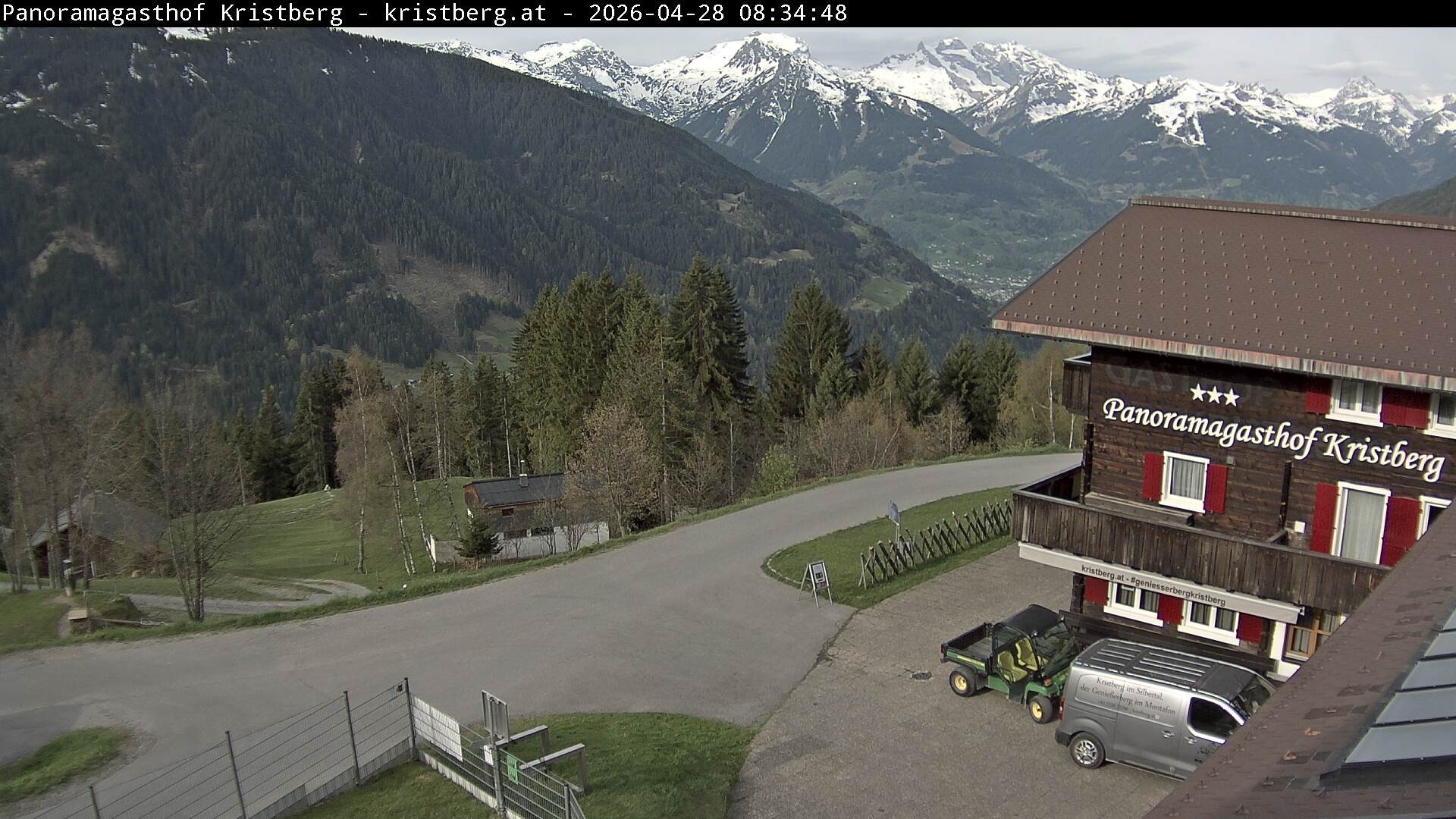 Archiv Foto Webcam Silbertal: Panoramagasthof Kristberg