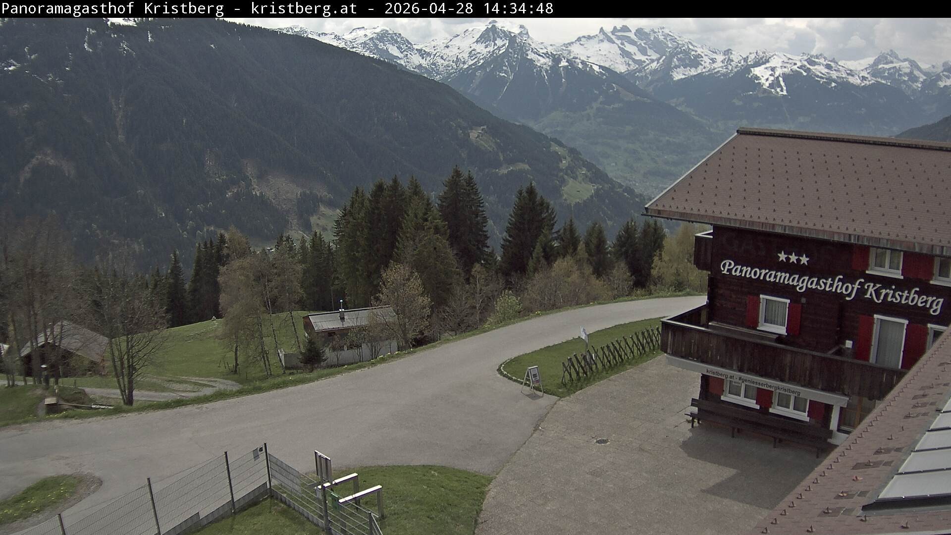 Archiv Foto Webcam Silbertal: Panoramagasthof Kristberg