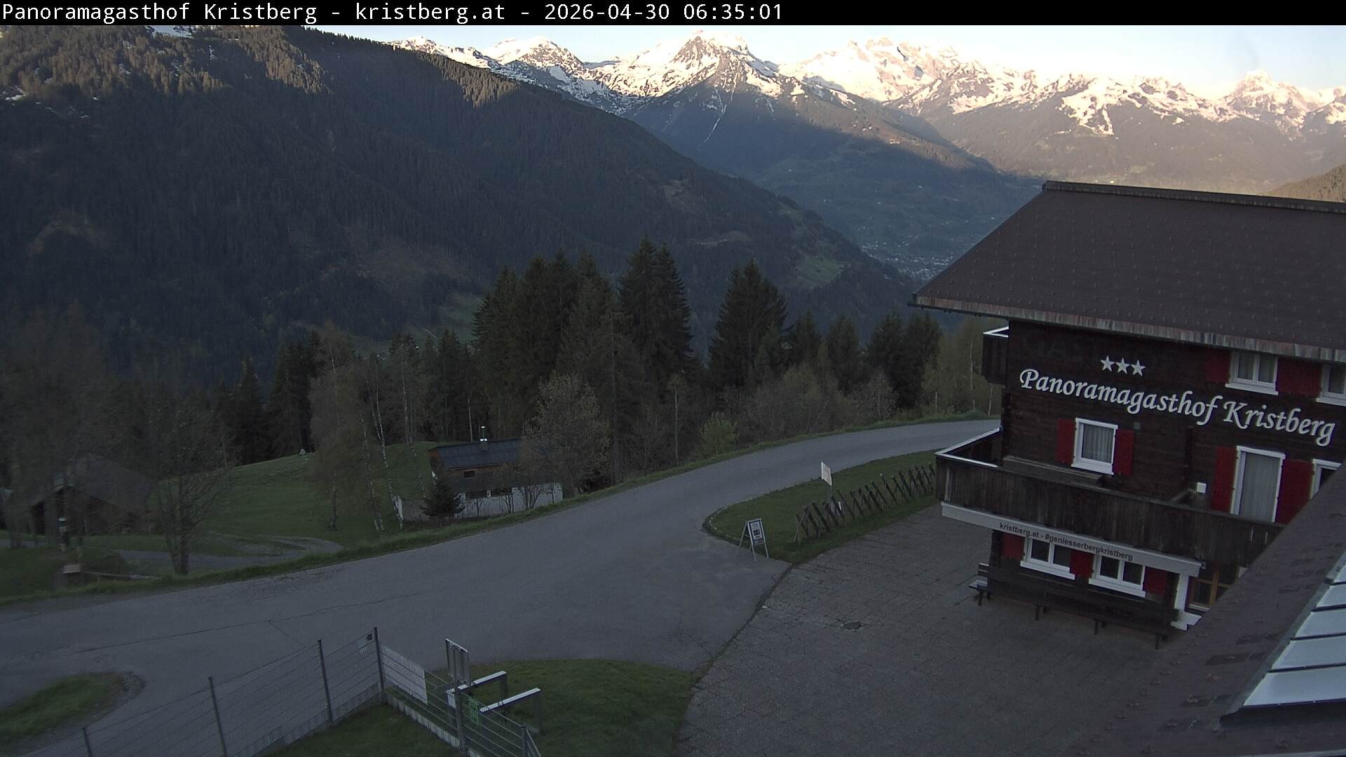 Archiv Foto Webcam Silbertal: Panoramagasthof Kristberg