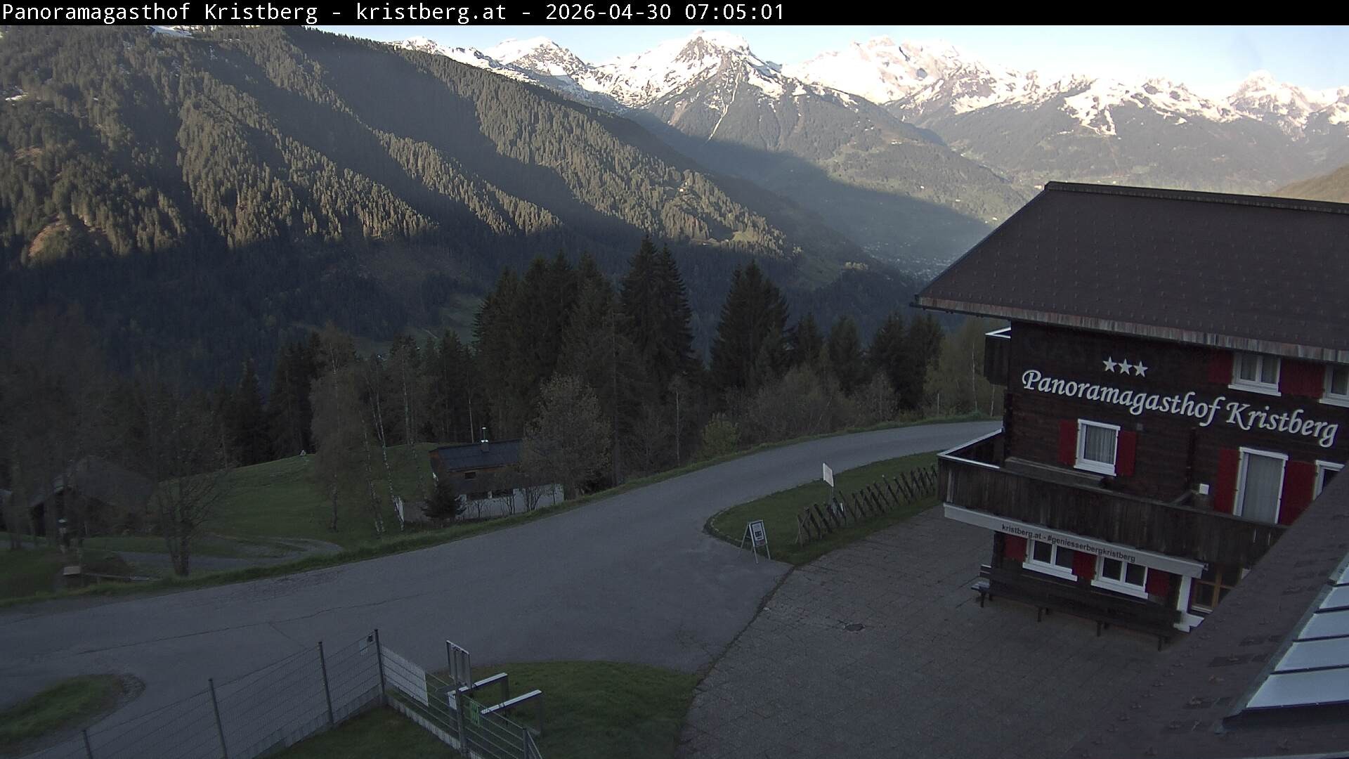 Archiv Foto Webcam Silbertal: Panoramagasthof Kristberg