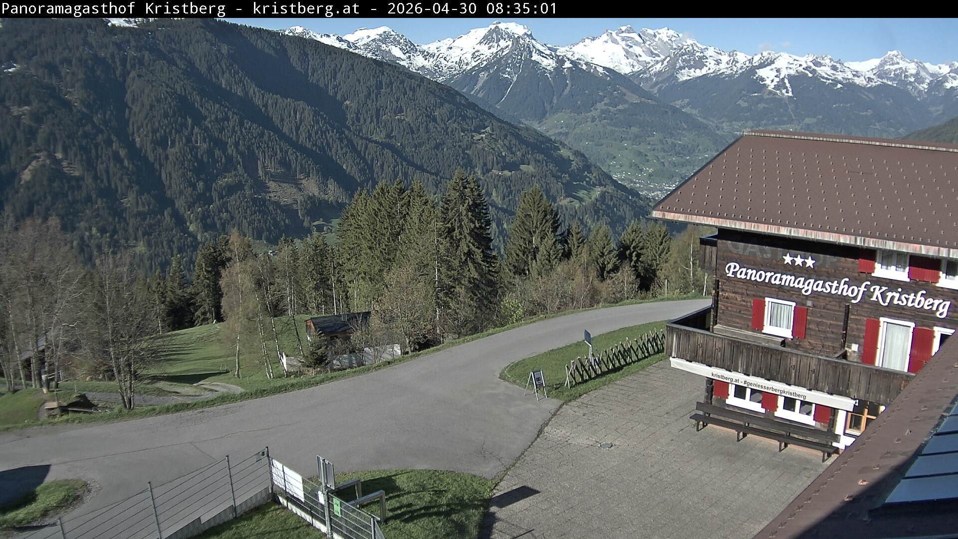 Archiv Foto Webcam Silbertal: Panoramagasthof Kristberg